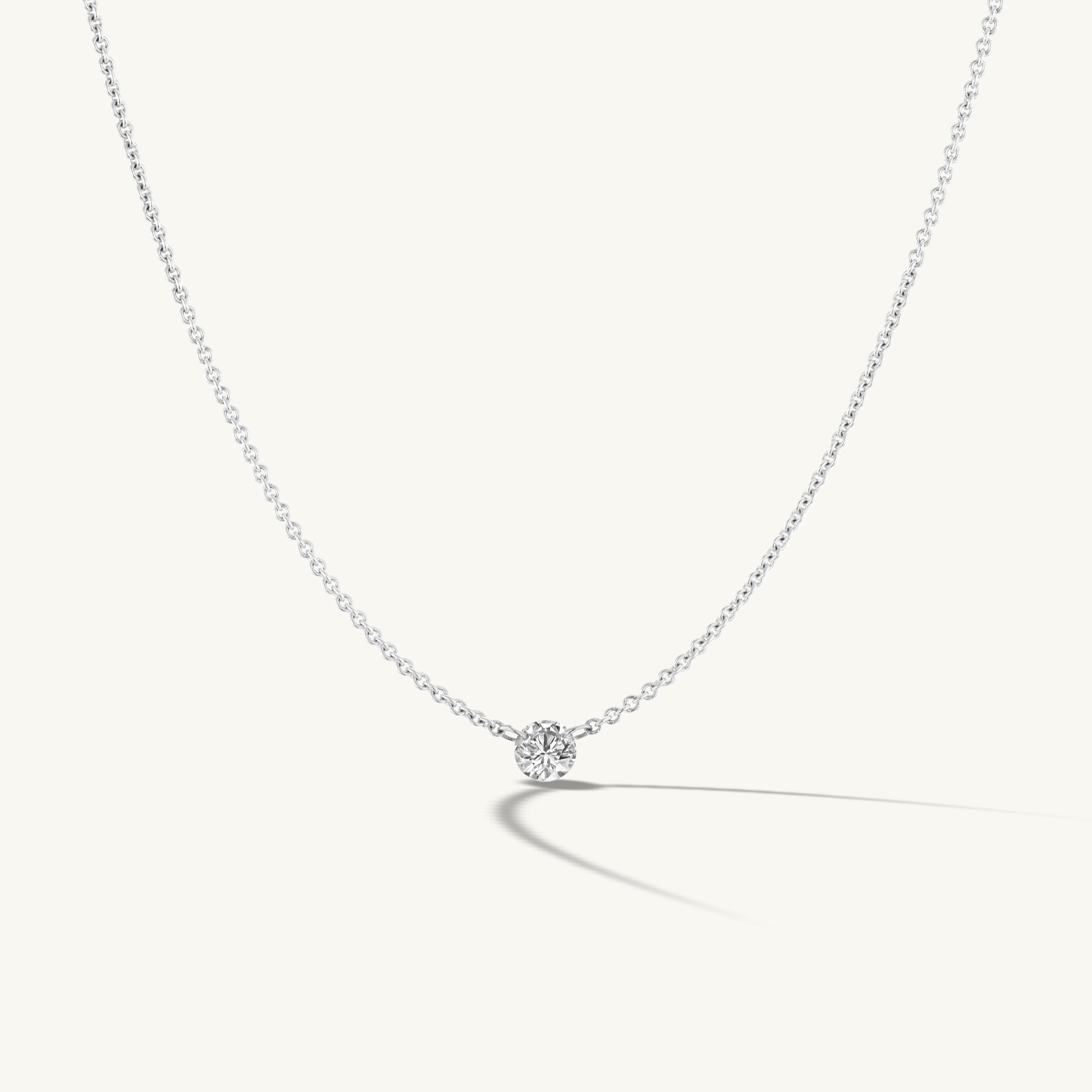 Pierced Diamond Necklace