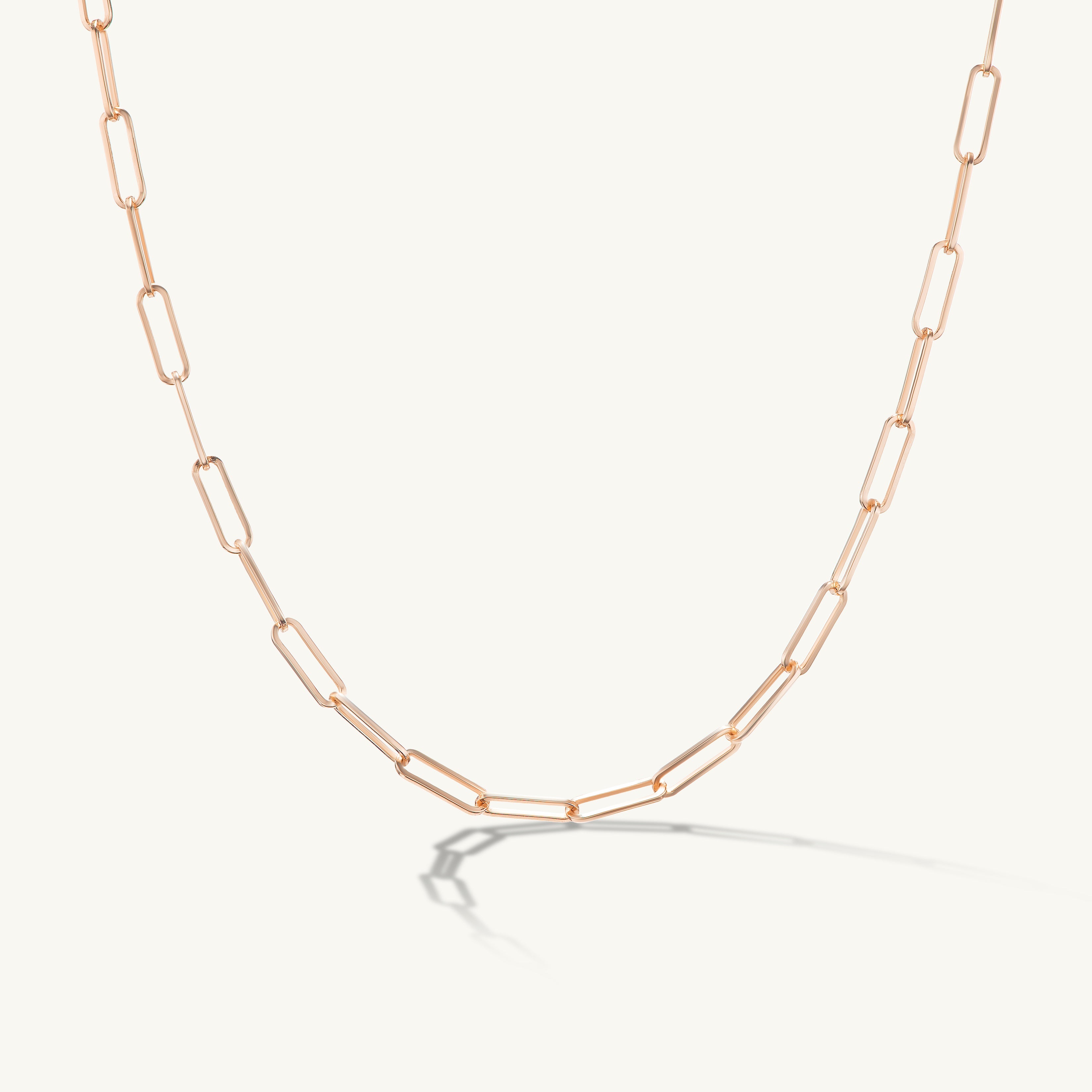 Delicate Paperclip Chain Necklace