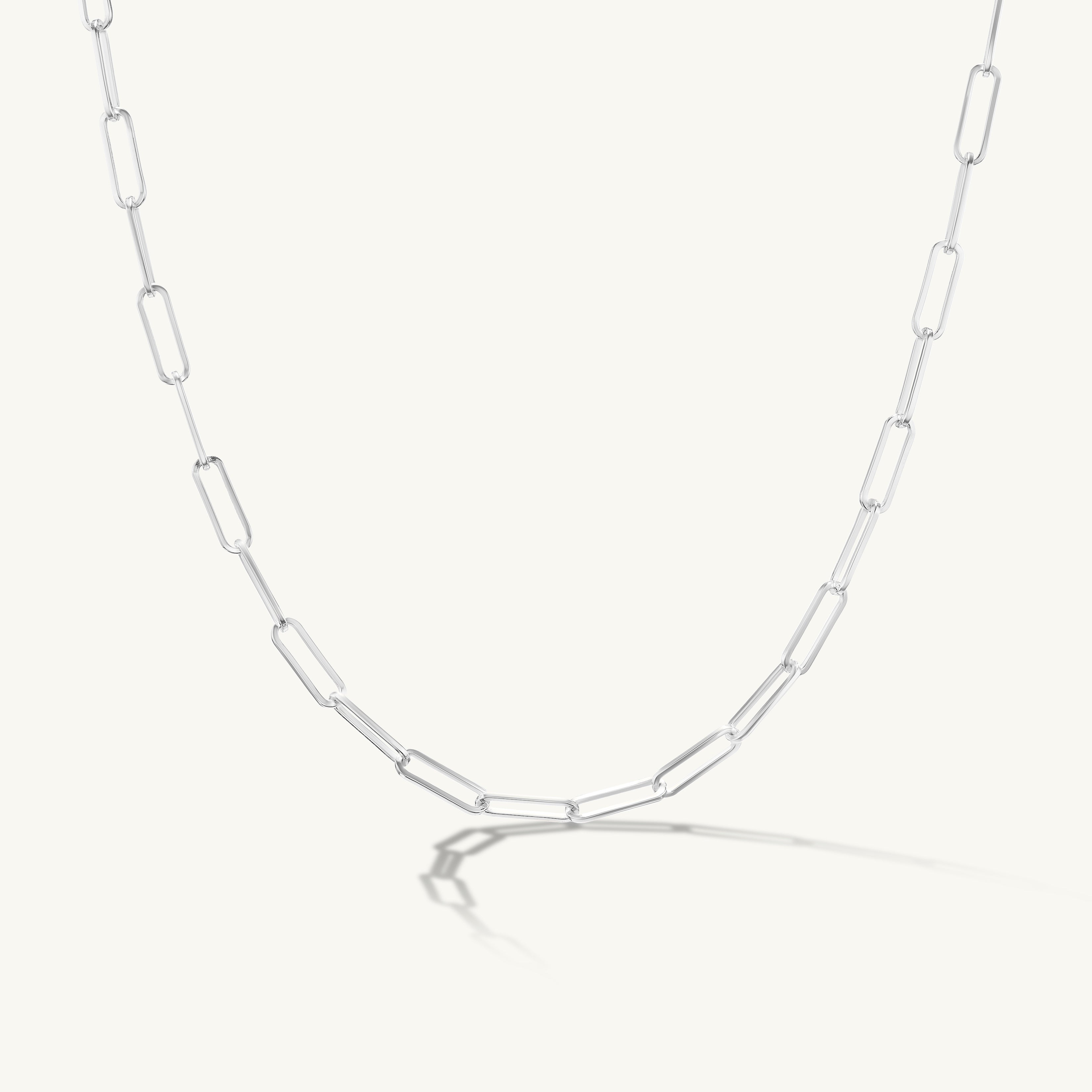 Delicate Paperclip Chain Necklace