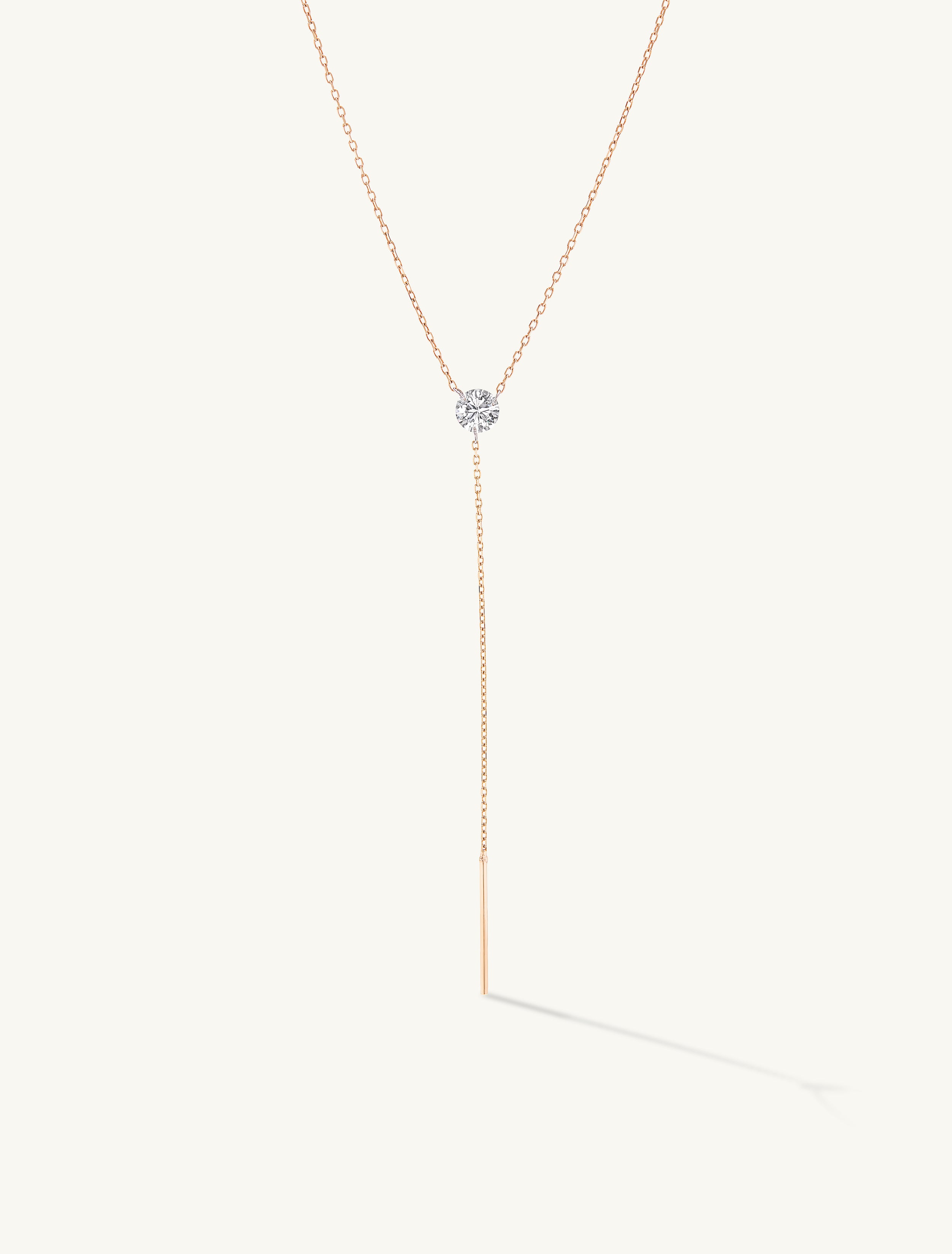 Pierced Diamond Lariat