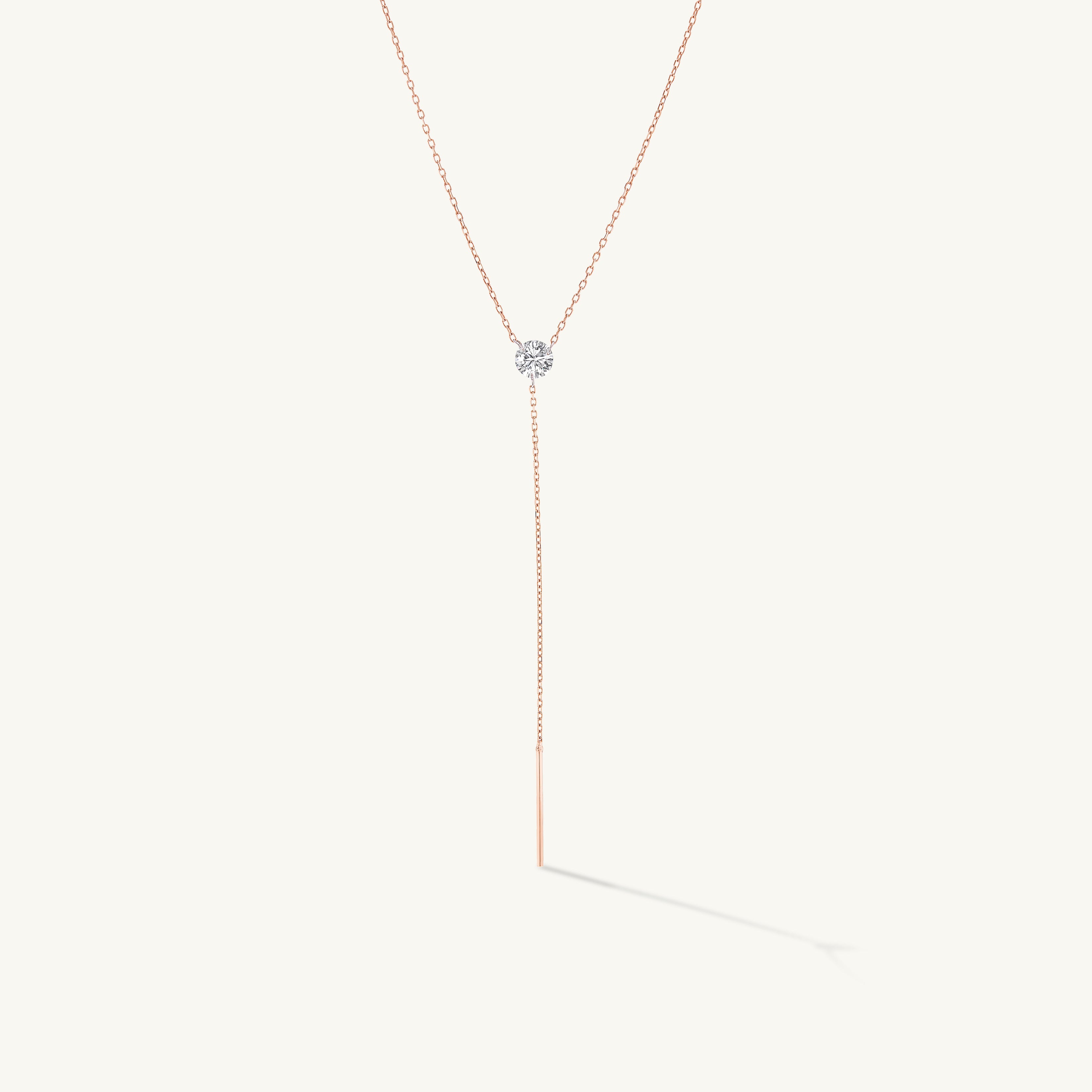 Pierced Diamond Lariat