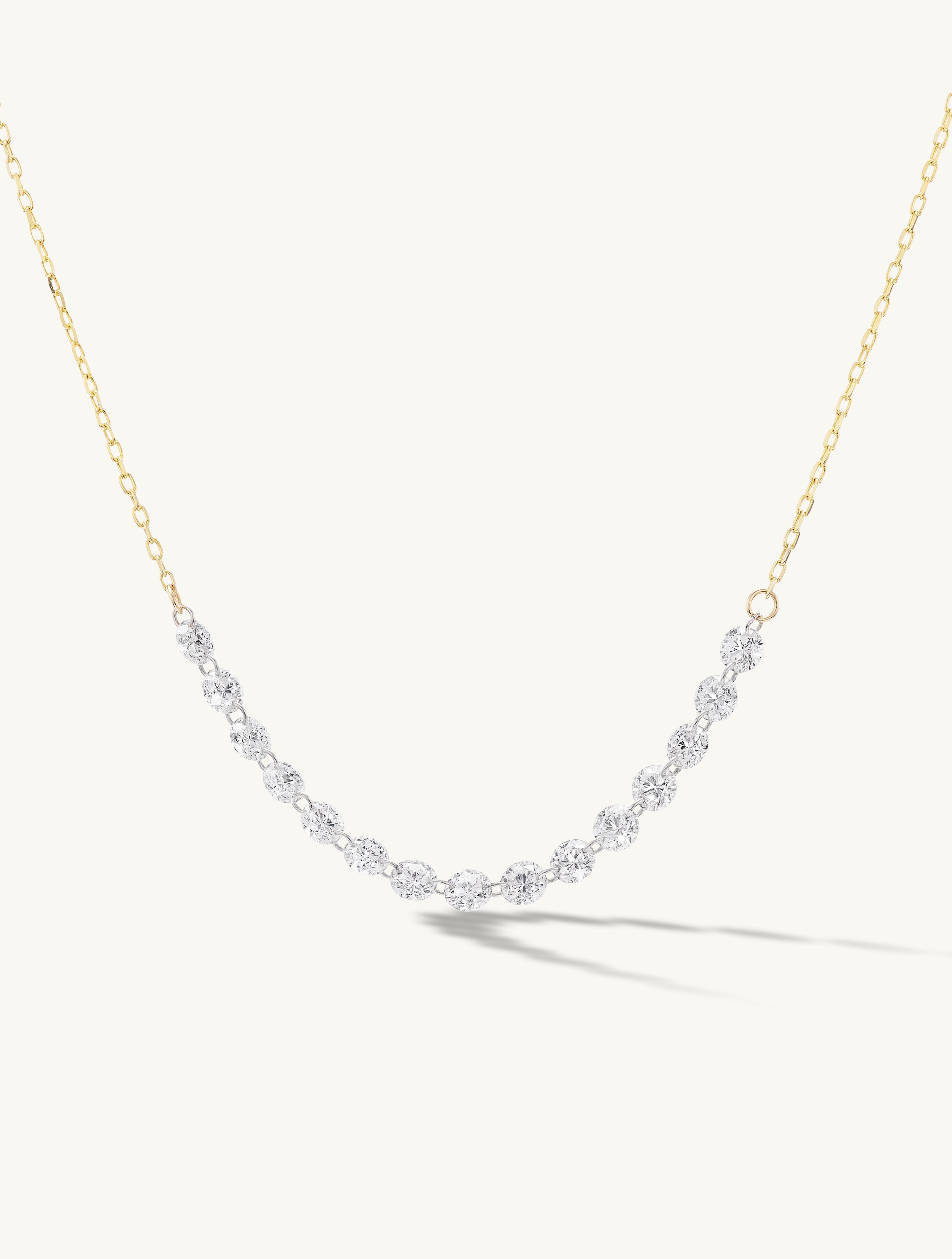 Petite Pierced Tennis Necklace