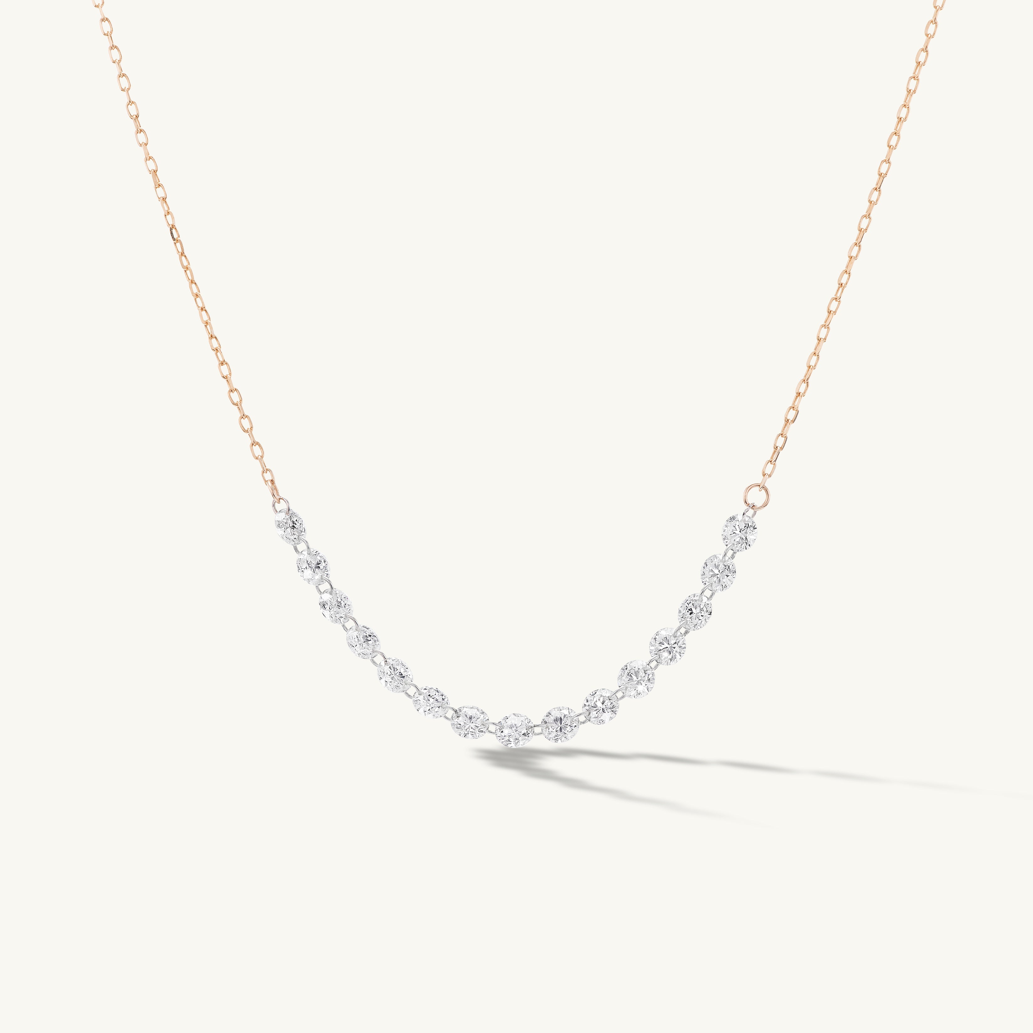 Petite Pierced Tennis Necklace