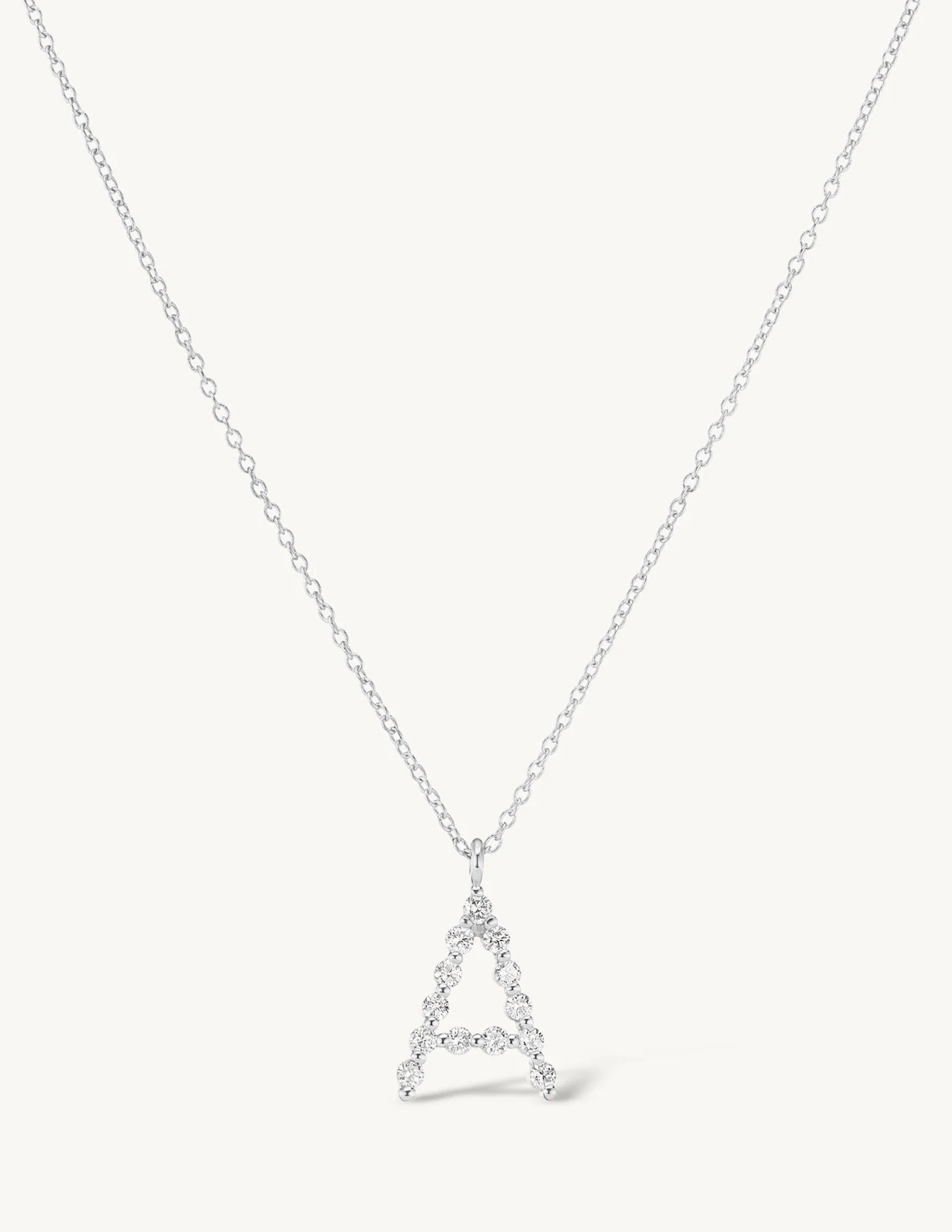 Diamond Initial Necklace