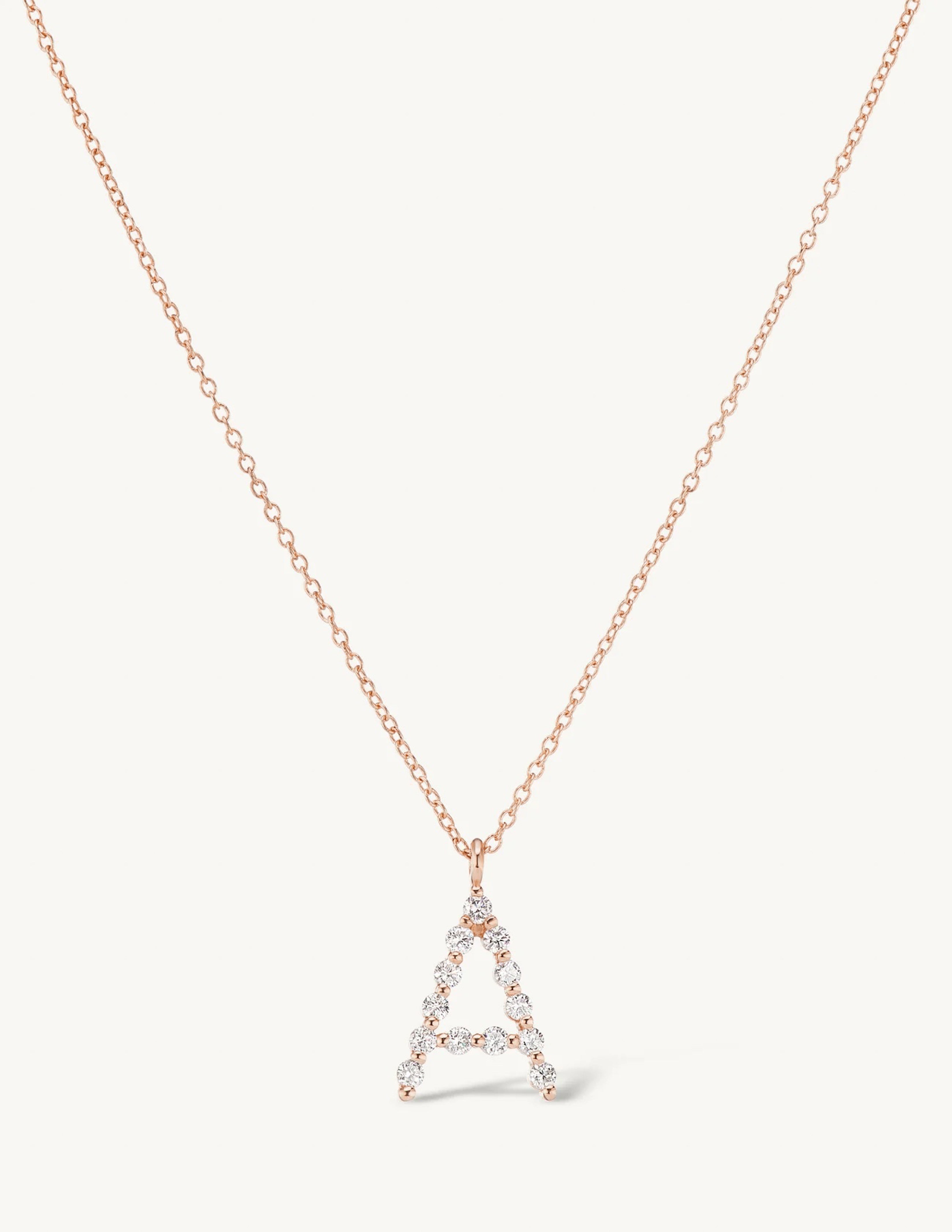 Diamond Initial Necklace