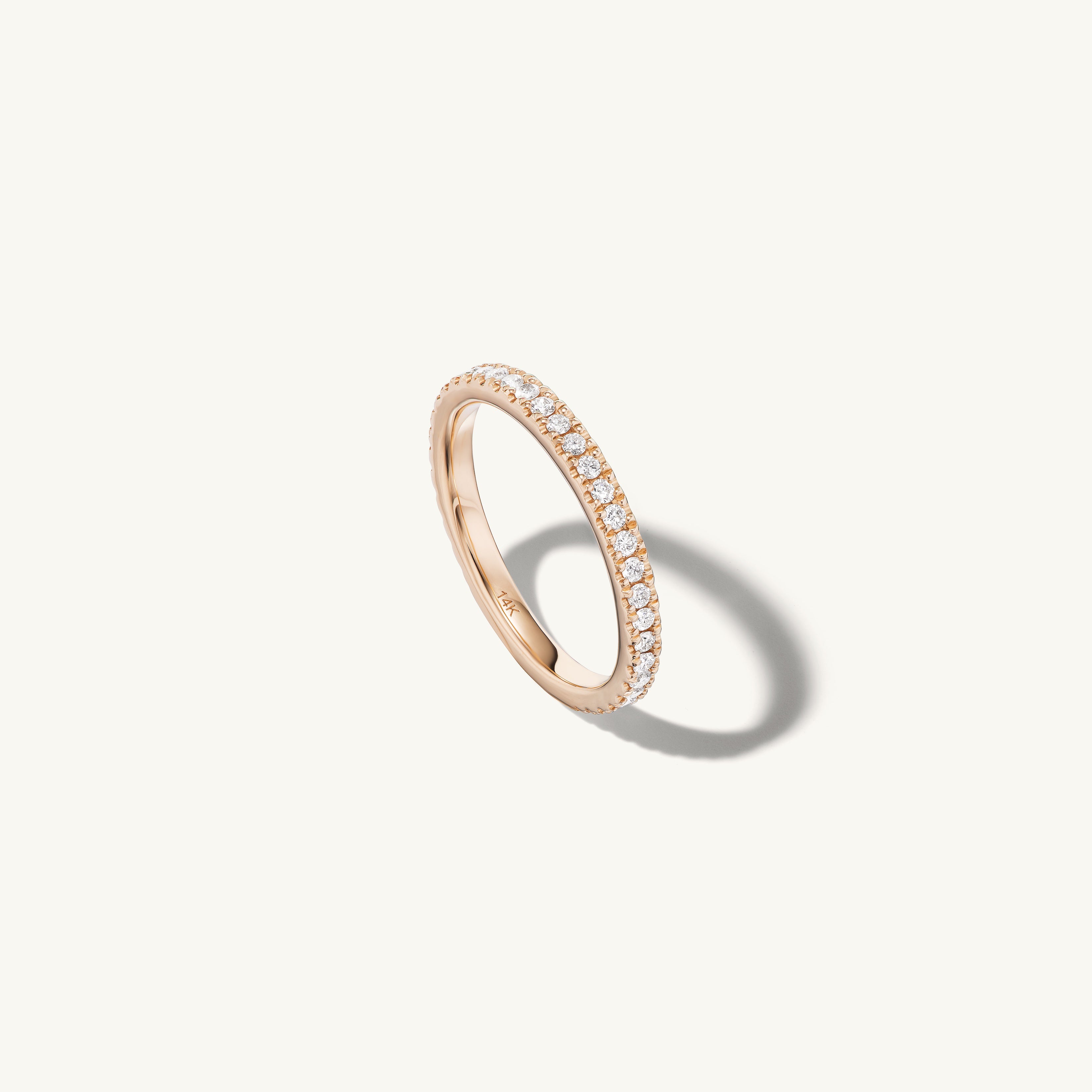 French Pave Diamond Band