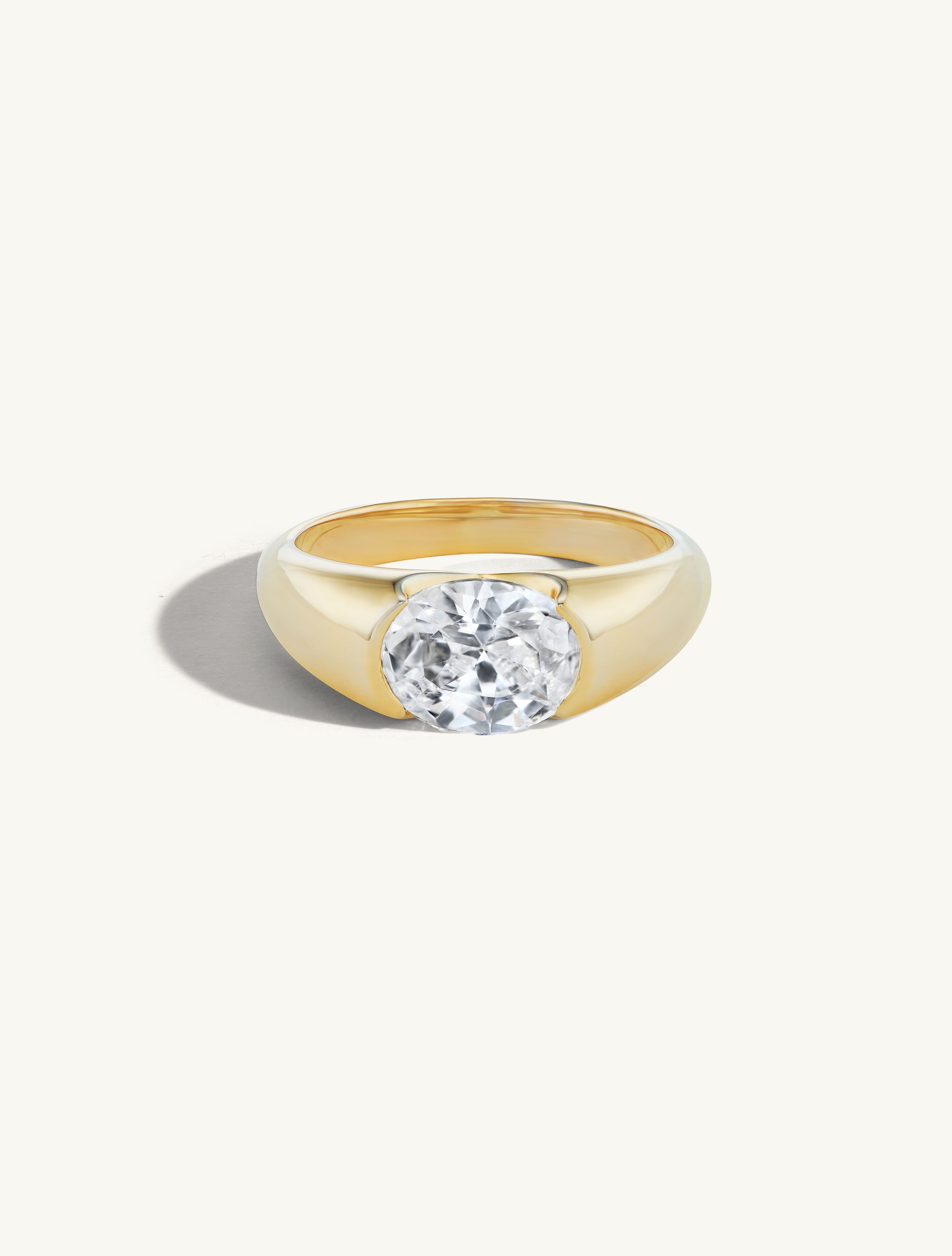 Oval Cut Signet Ring