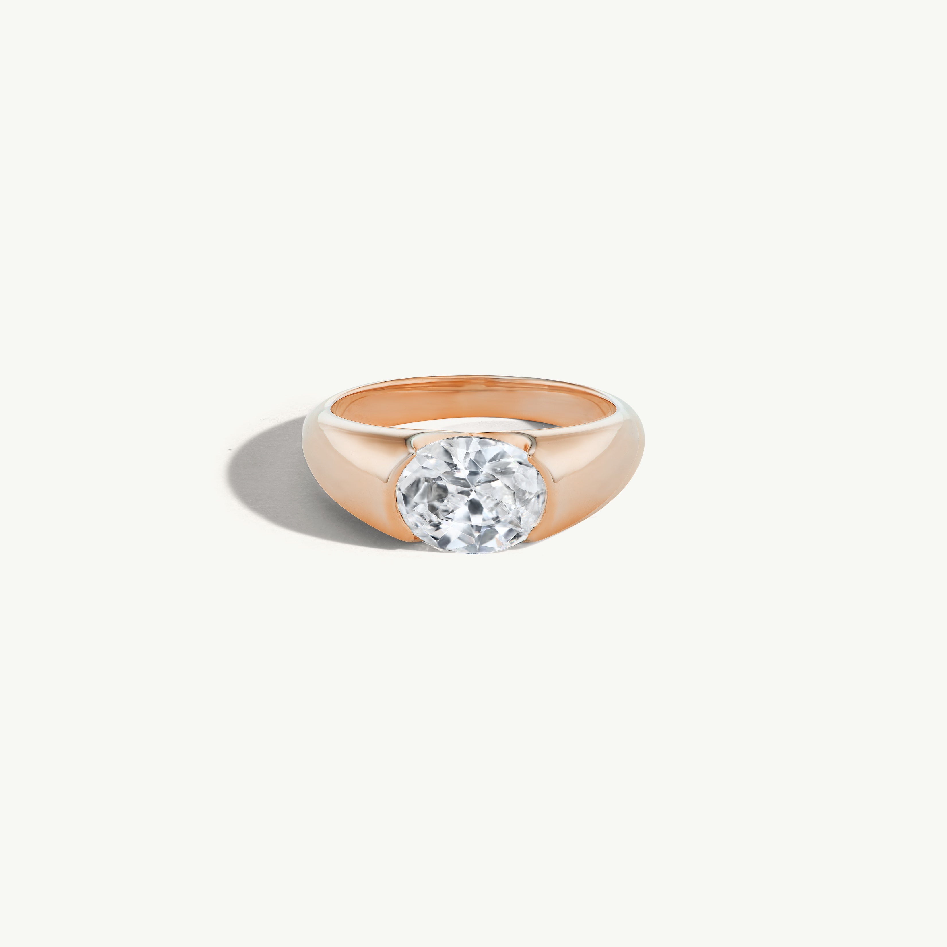 Oval Cut Signet Ring