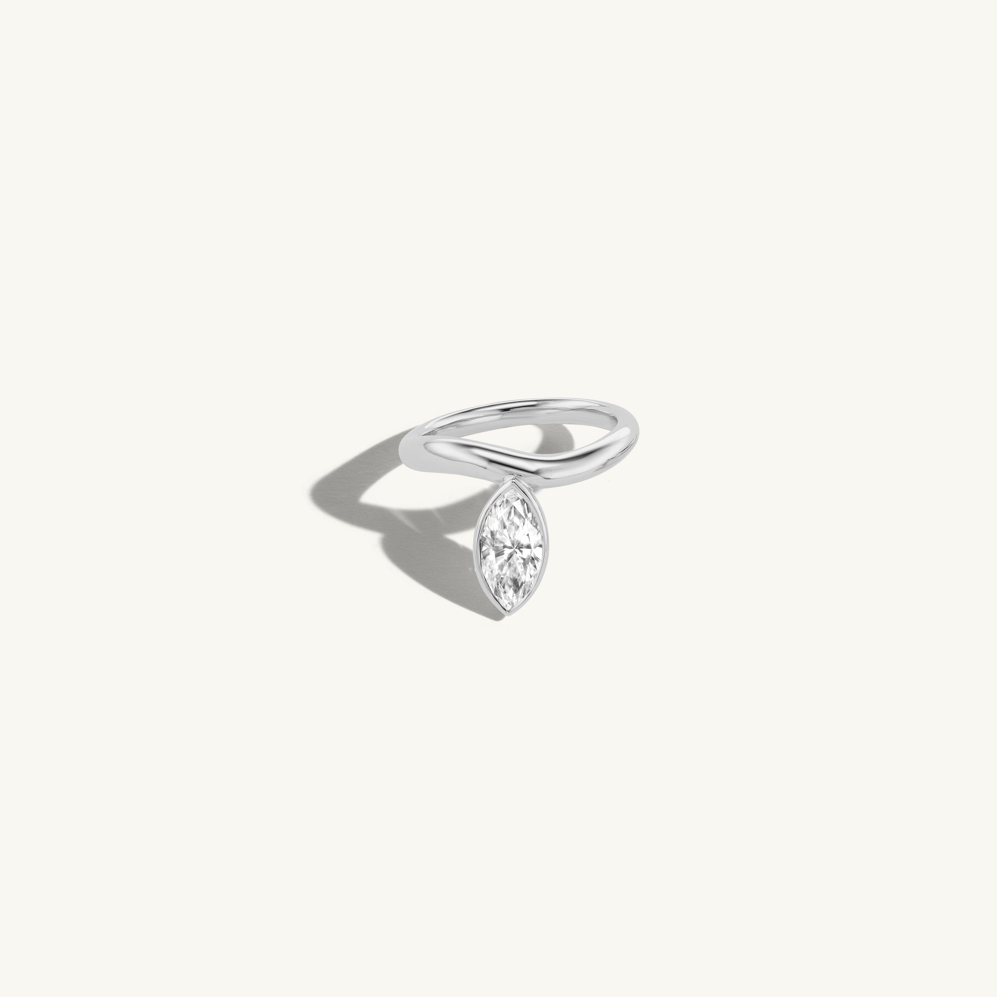 Solo Marquise Engagement Ring
