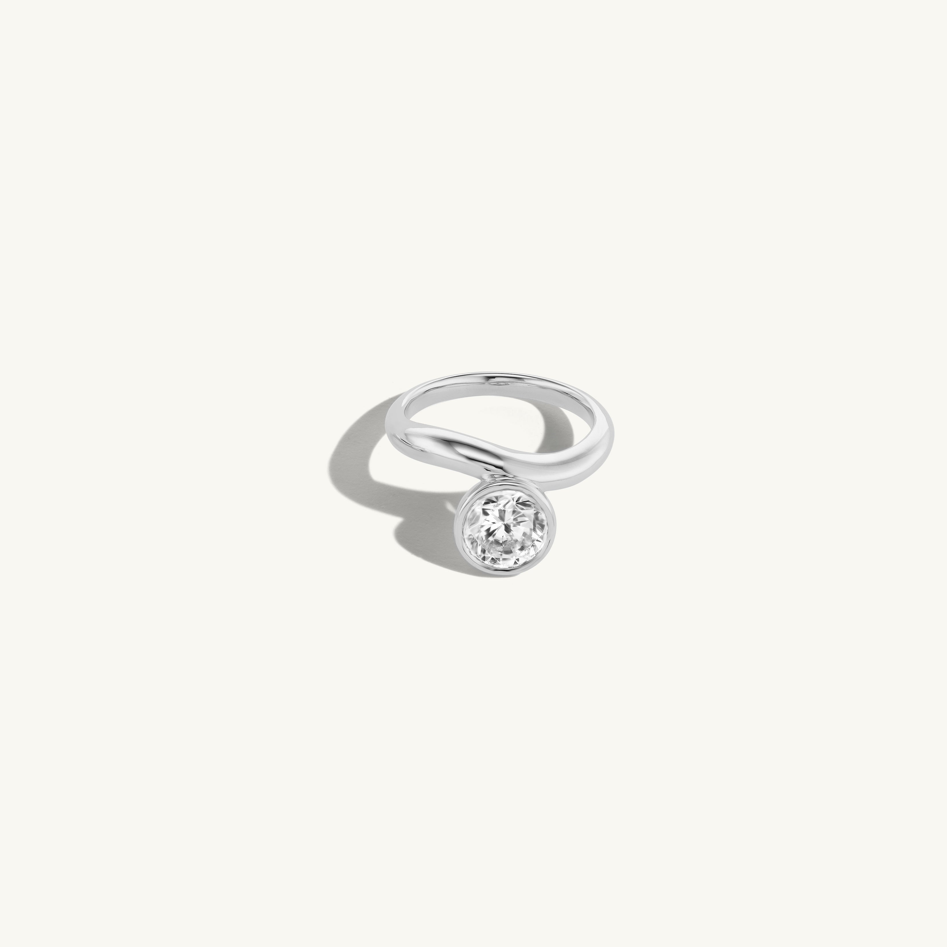 Solo Round Engagement Ring