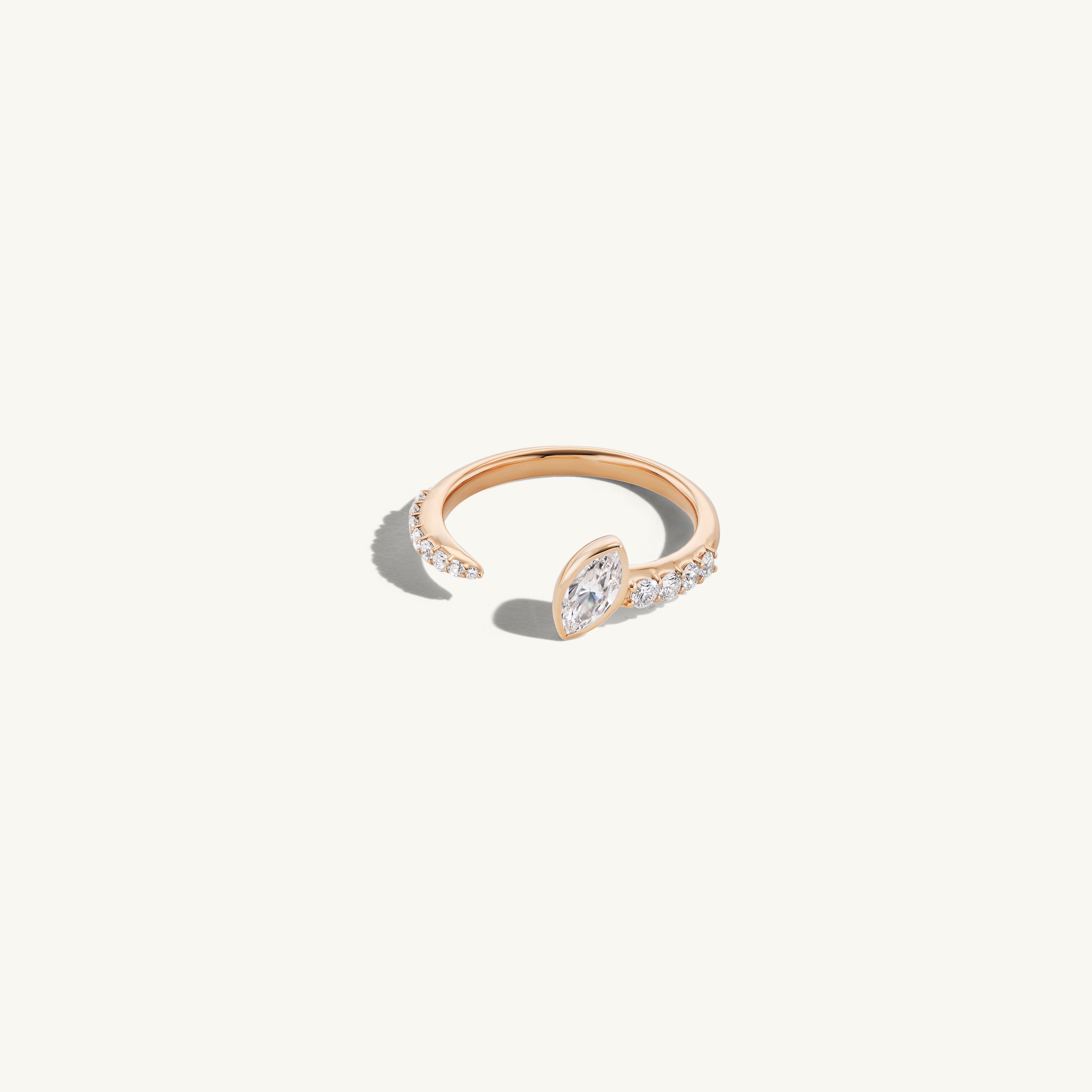 Open Pave Marquise Band