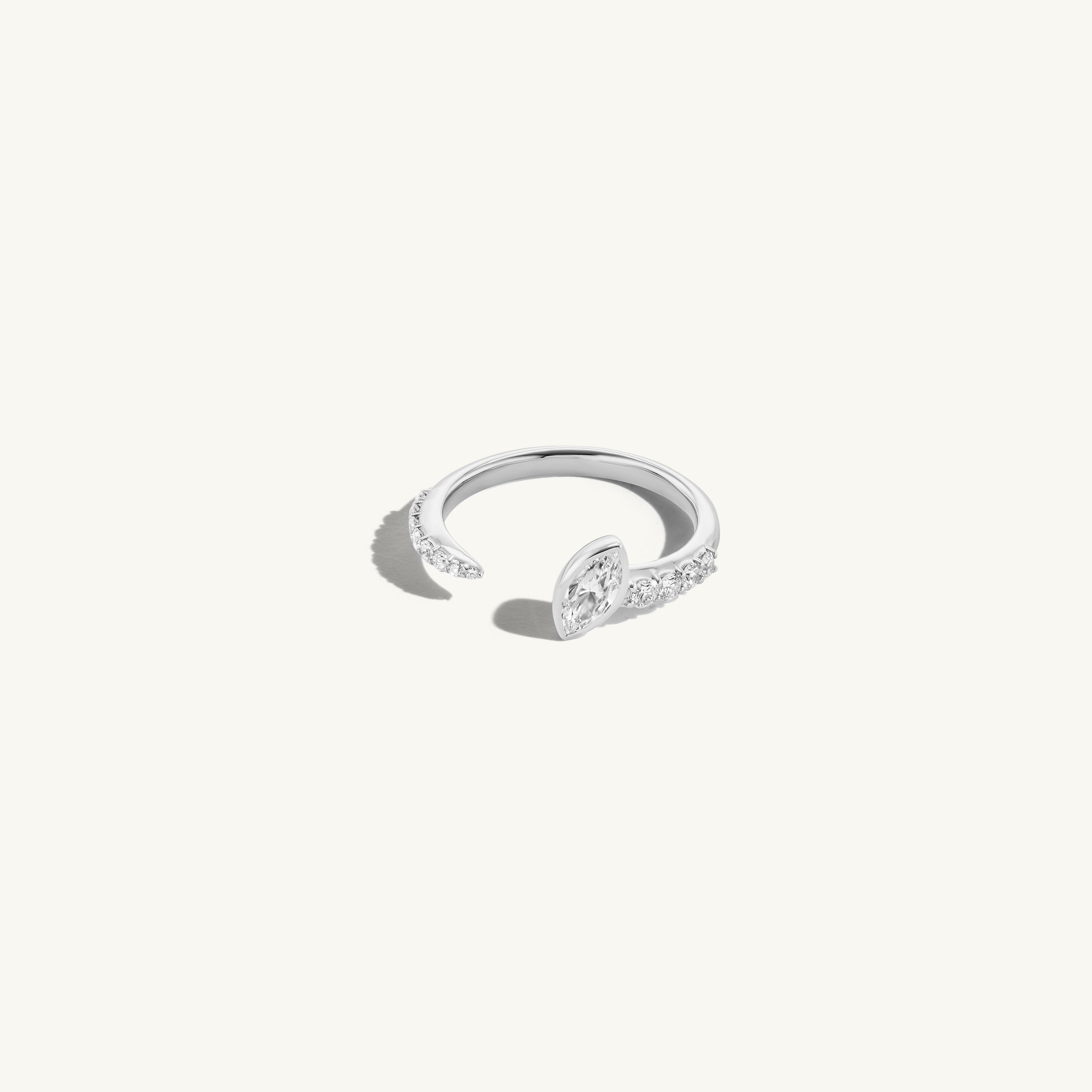 Open Pave Marquise Band