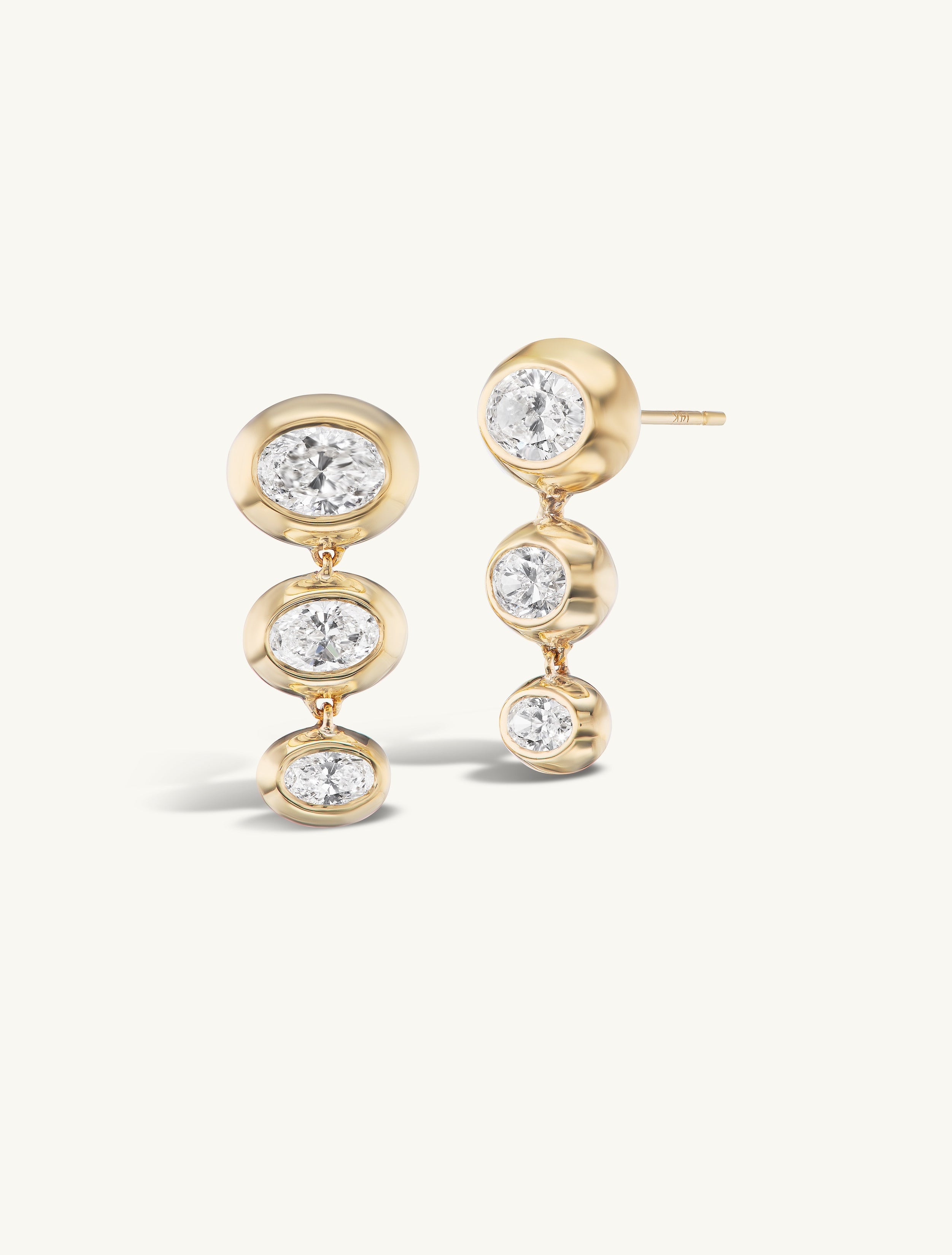 Venus Triple Drop Earrings