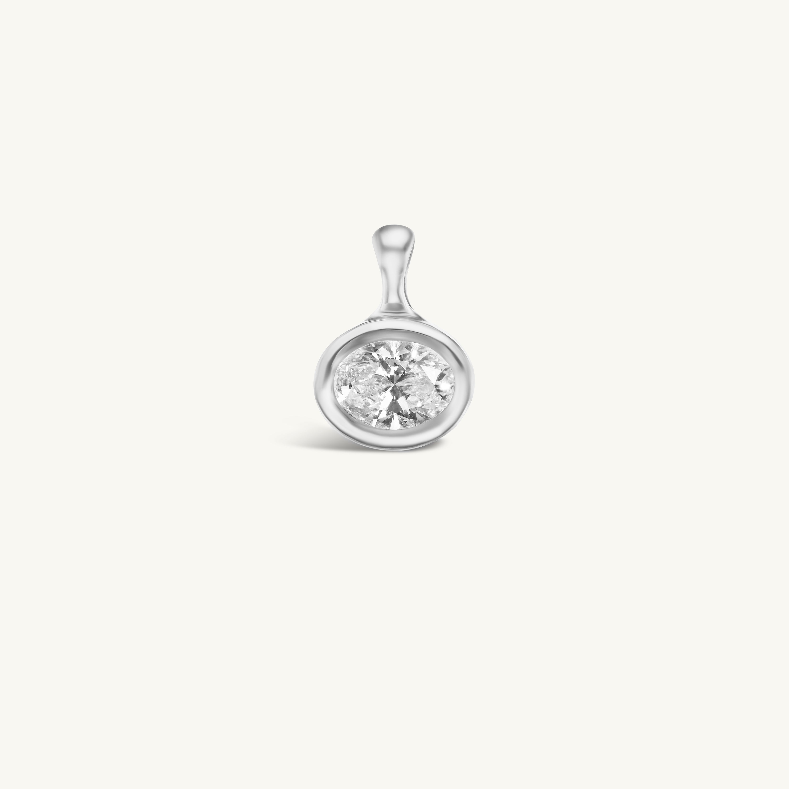 SRJ x ZM Oval Diamond and Enamel Pendant