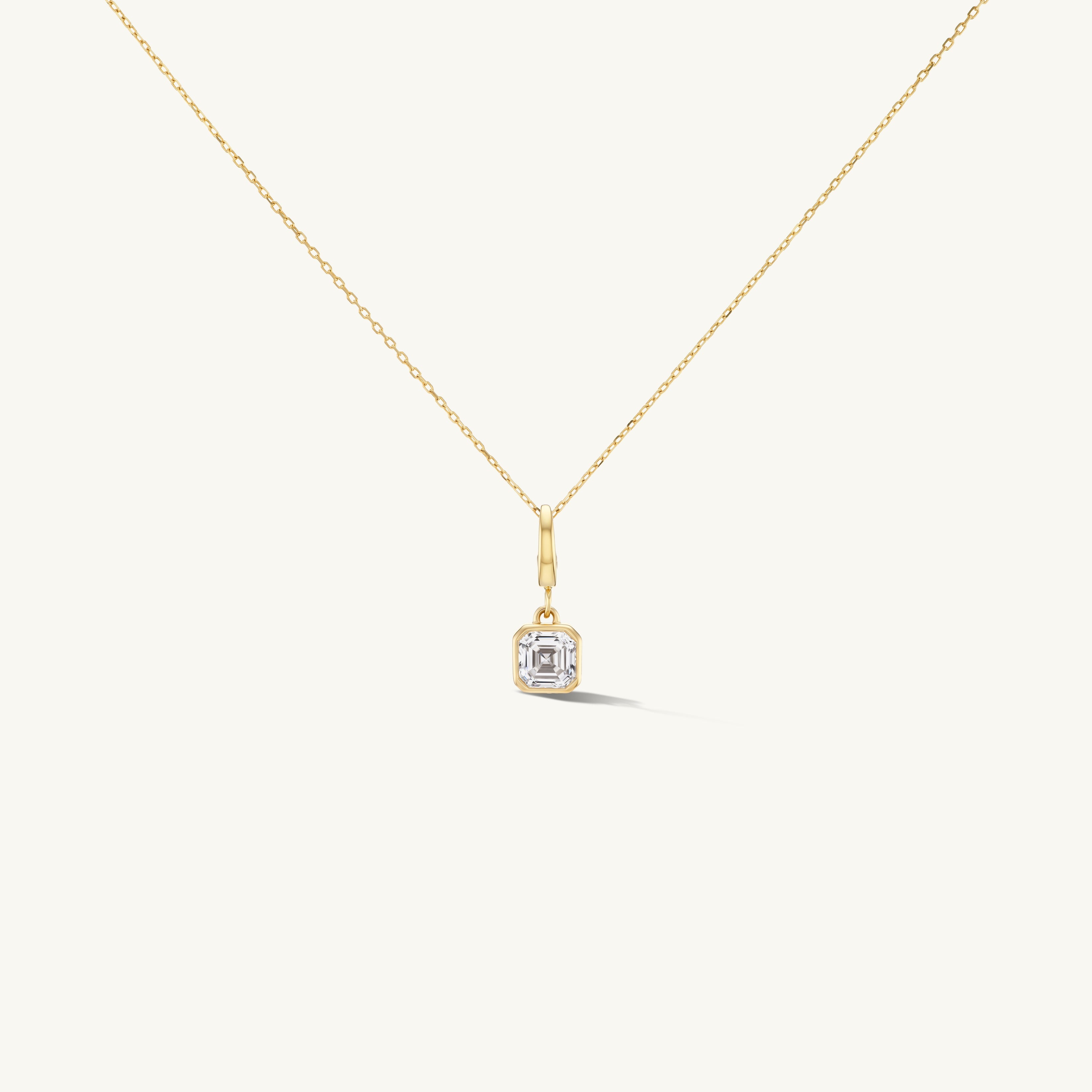 Asscher Bezel Charm