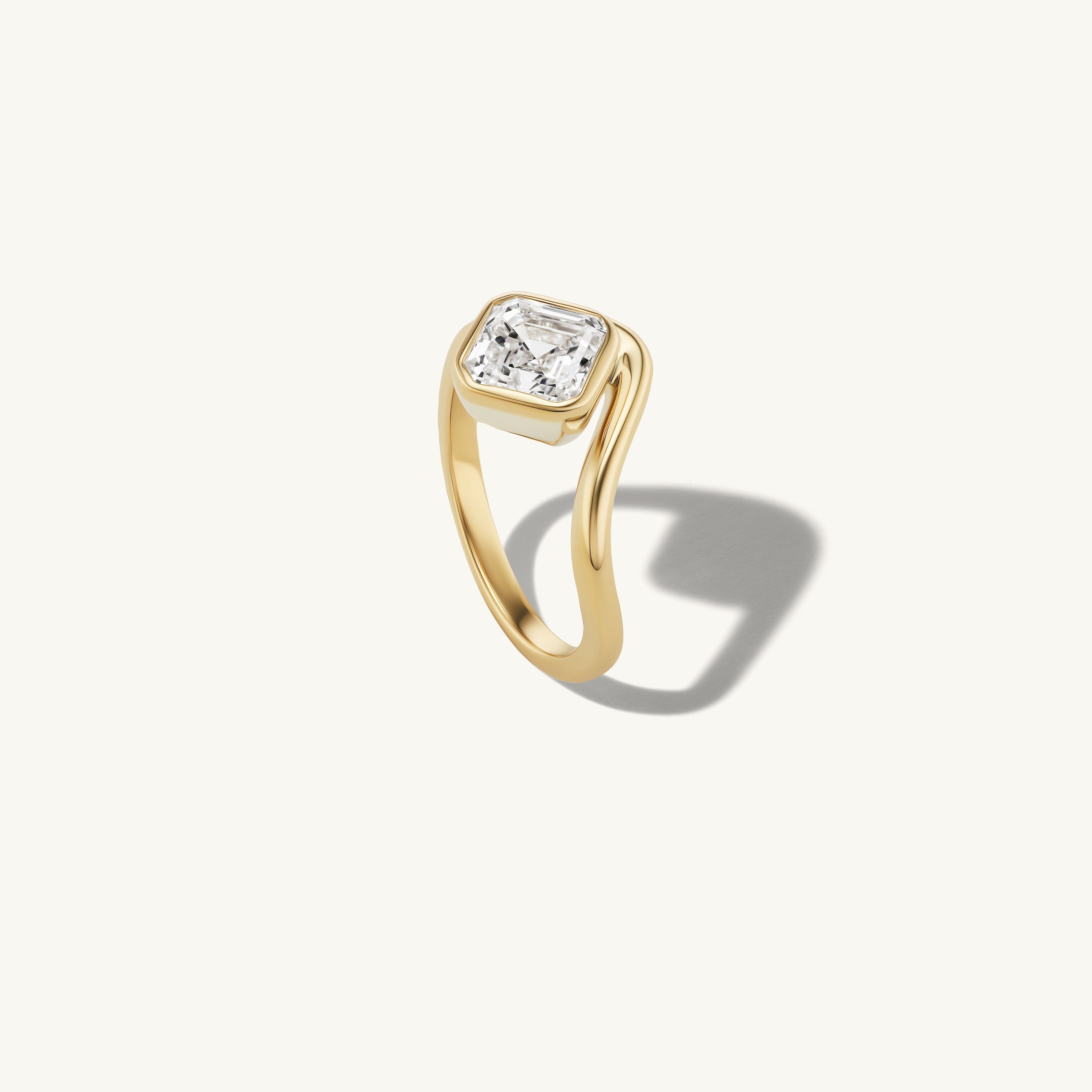 Asscher Trace Ring