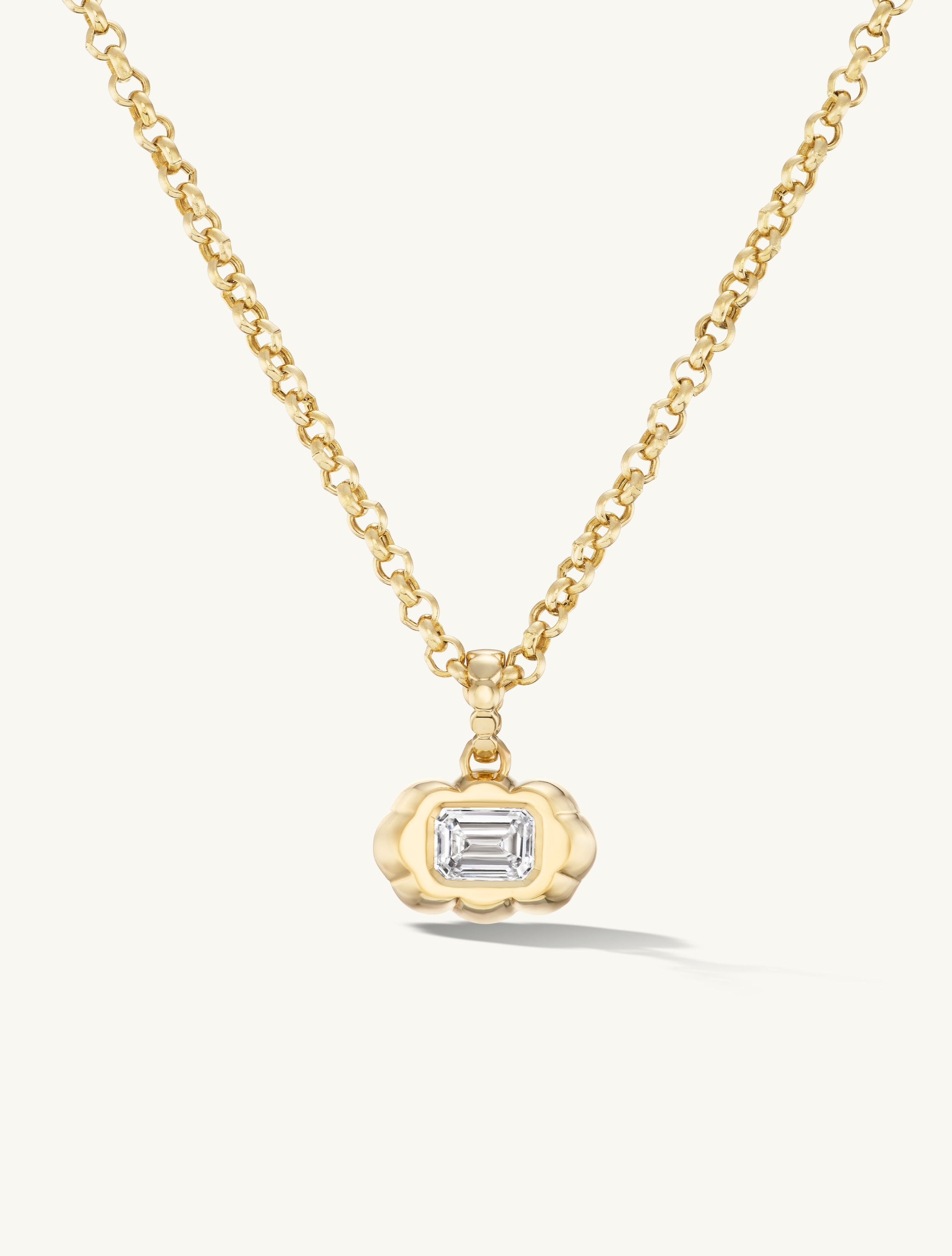 Cloud Diamond Pendant Necklace