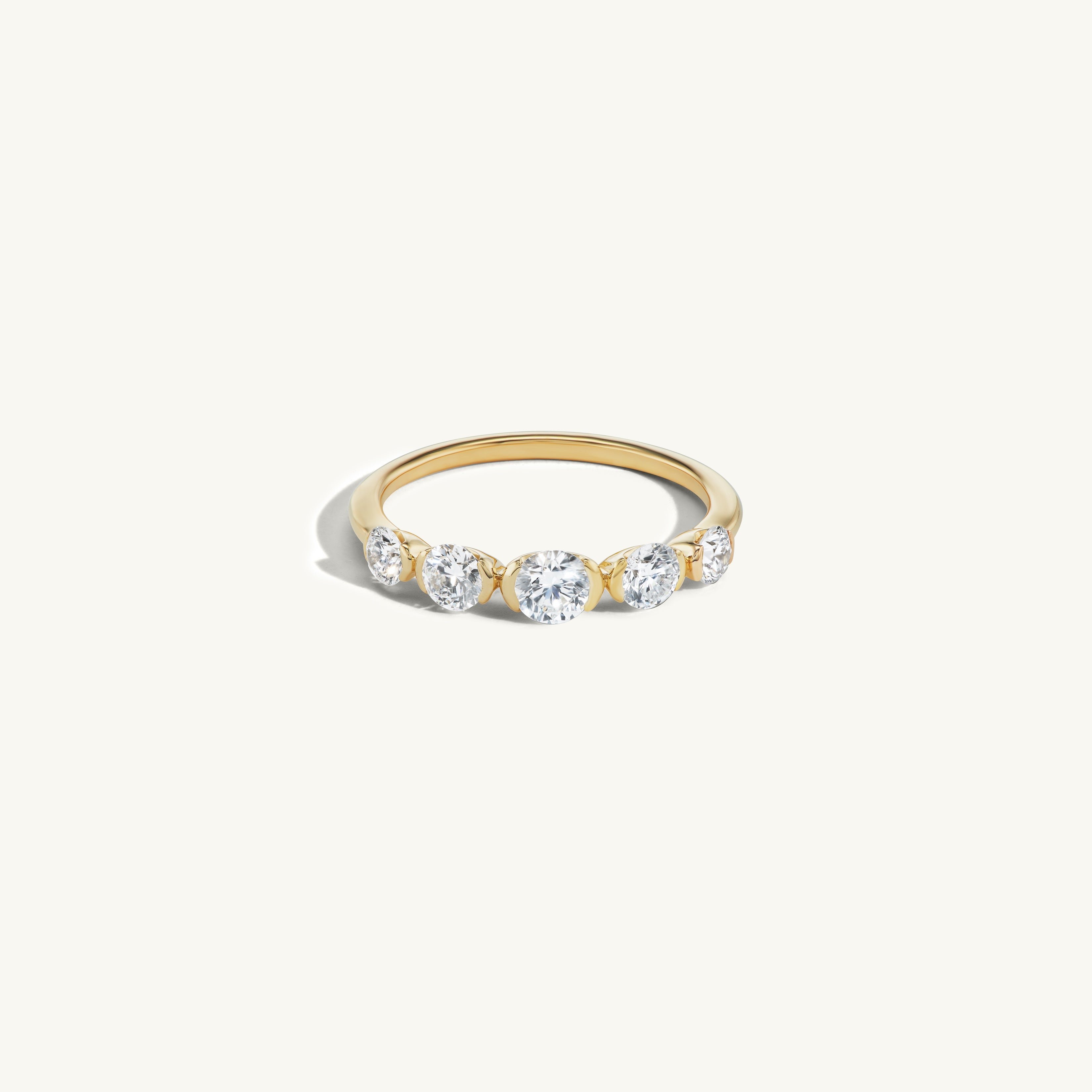 Sunrise Five Diamond Ring