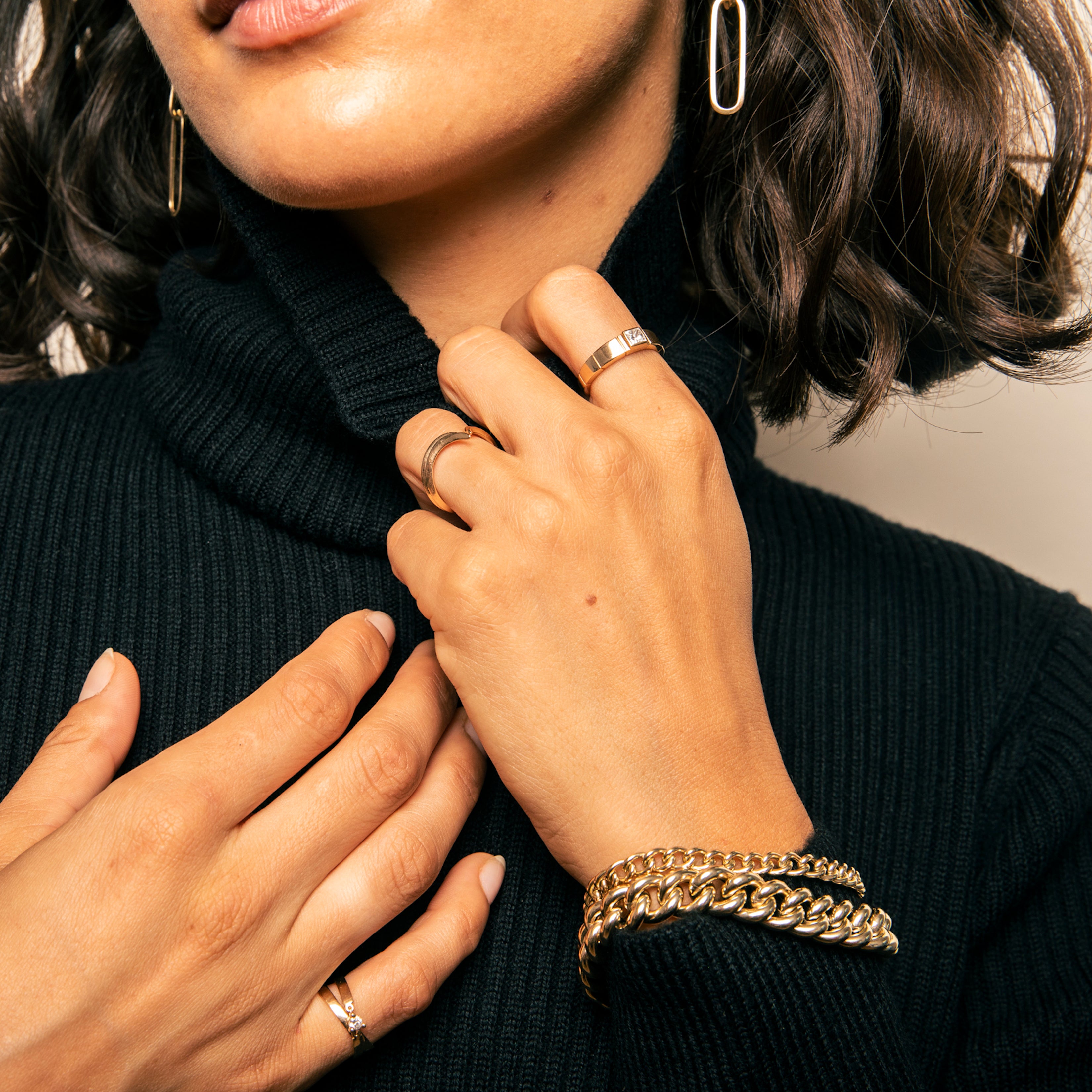 Elongated Cuban Chain Bracelet