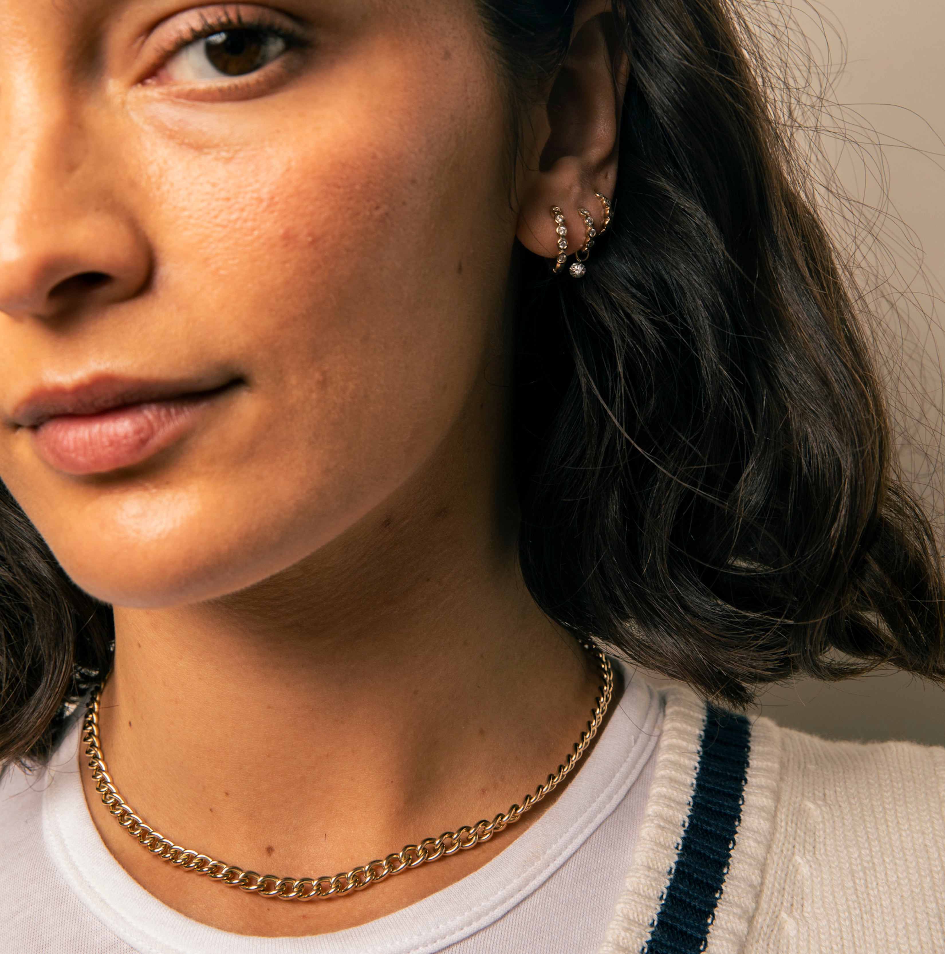 Elongated Cuban Chain Necklace - In Stock