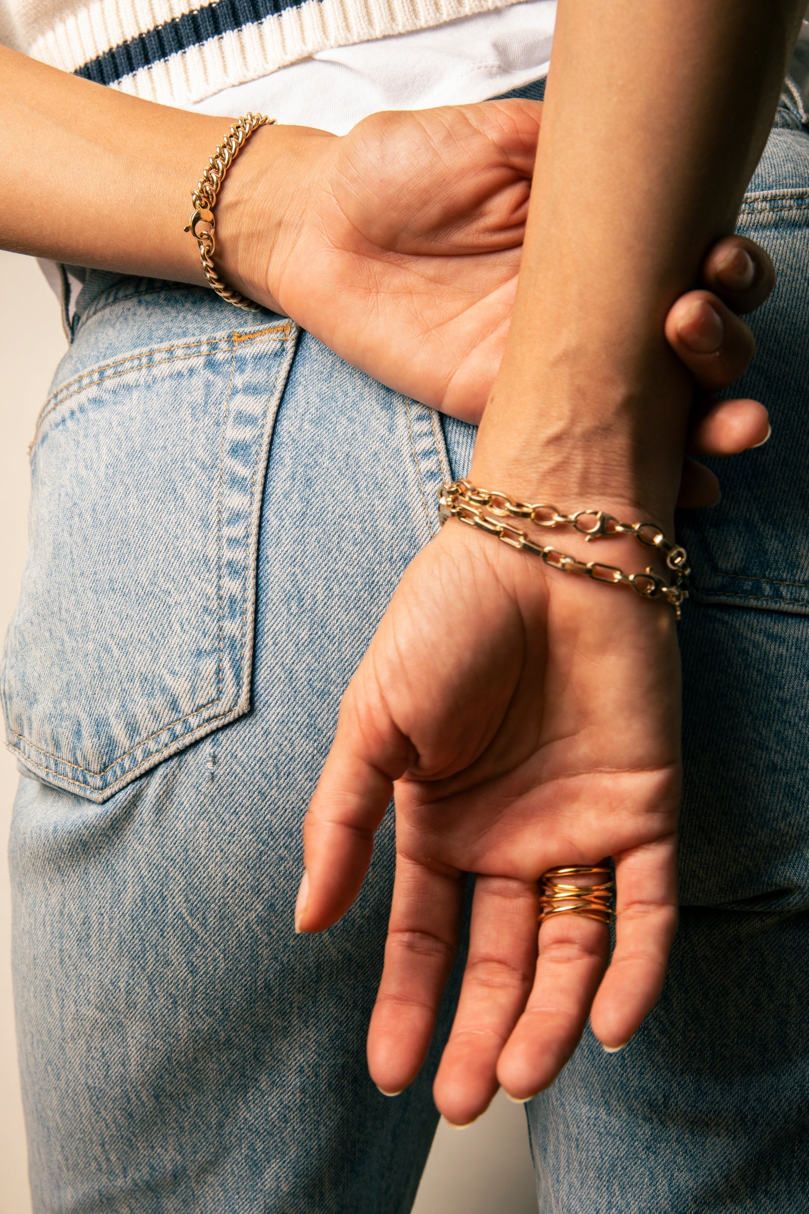 Chunky Flat Oval Chain Bracelet
