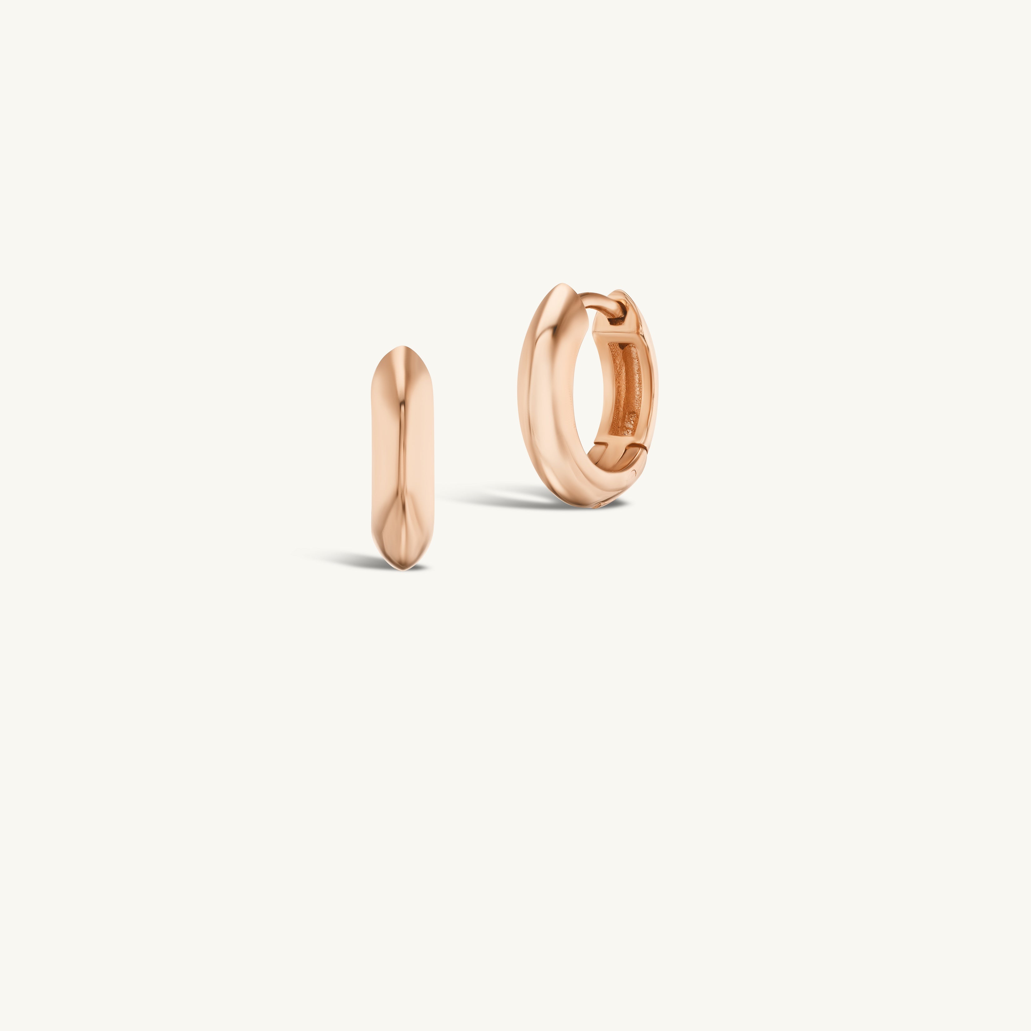 Gold Knife Edge Hoop