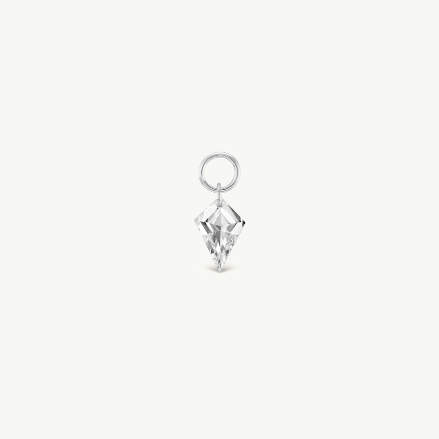 Large Kite Pierced Diamond Charm for Huggies