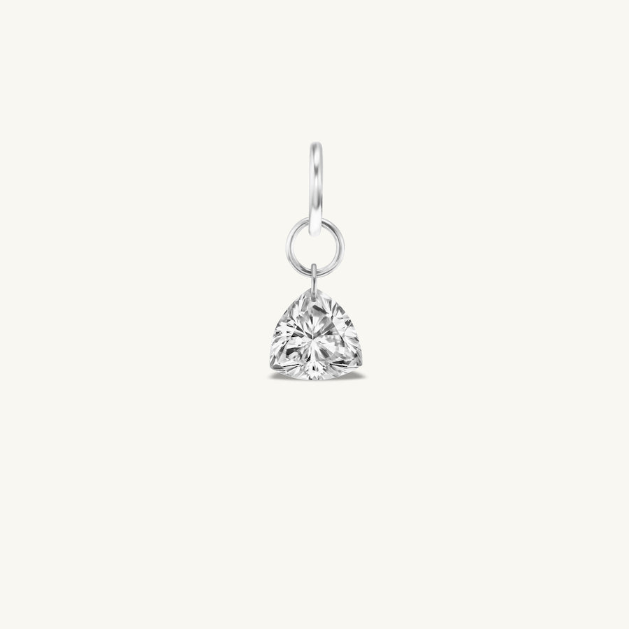 Large Trillion Pierced Diamond Charm for Chains