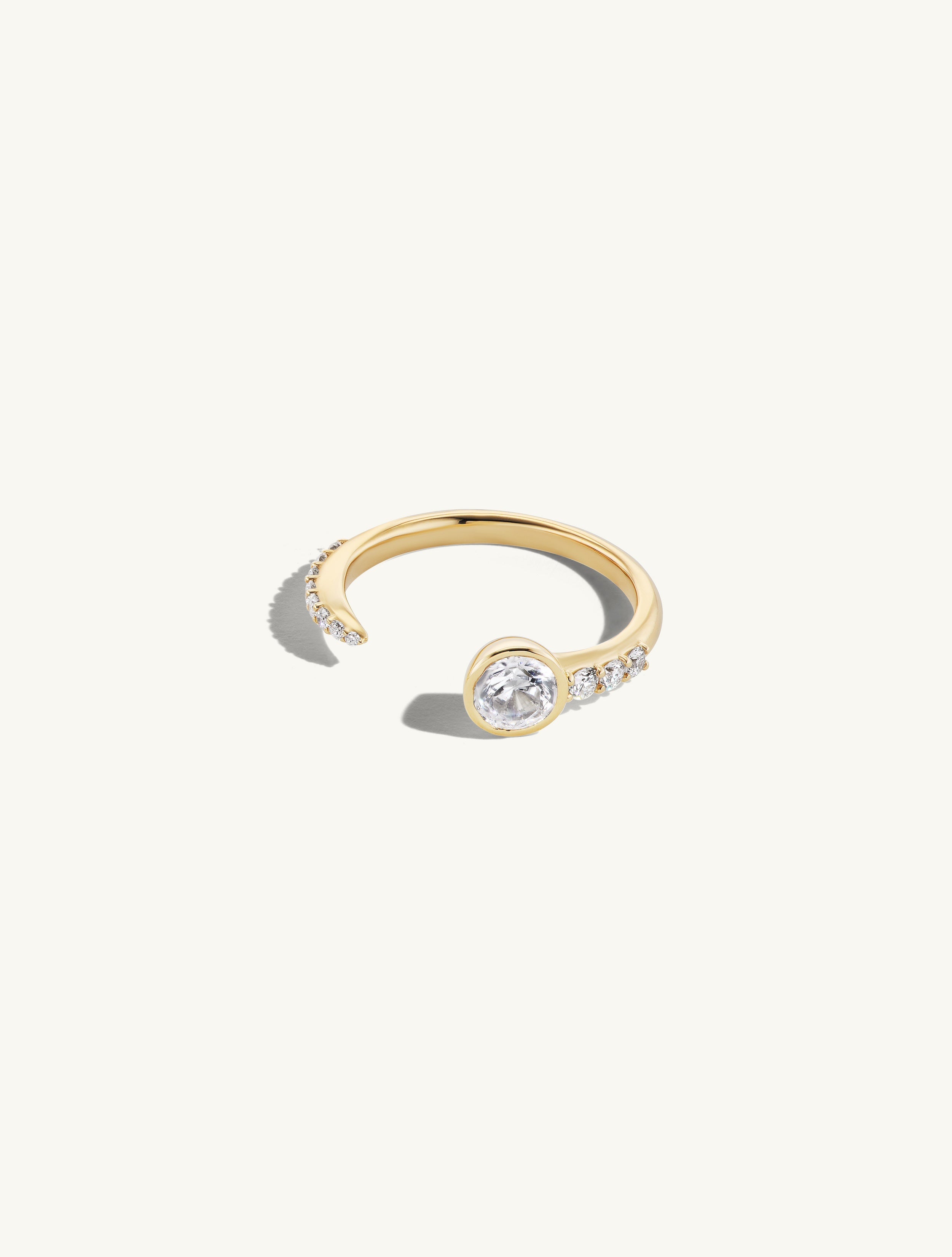Open Pave Round Band