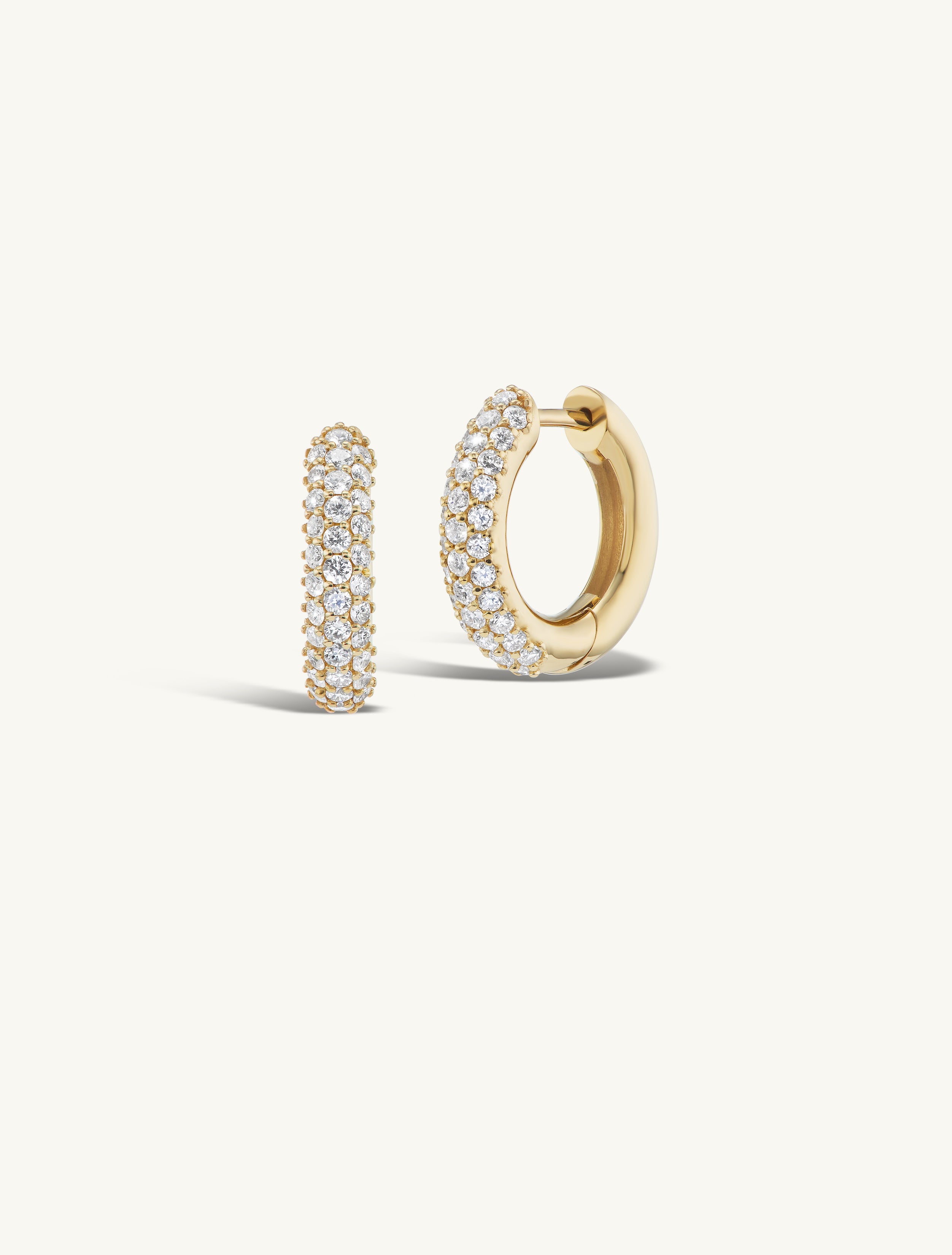 Sunrise Pave Hoop