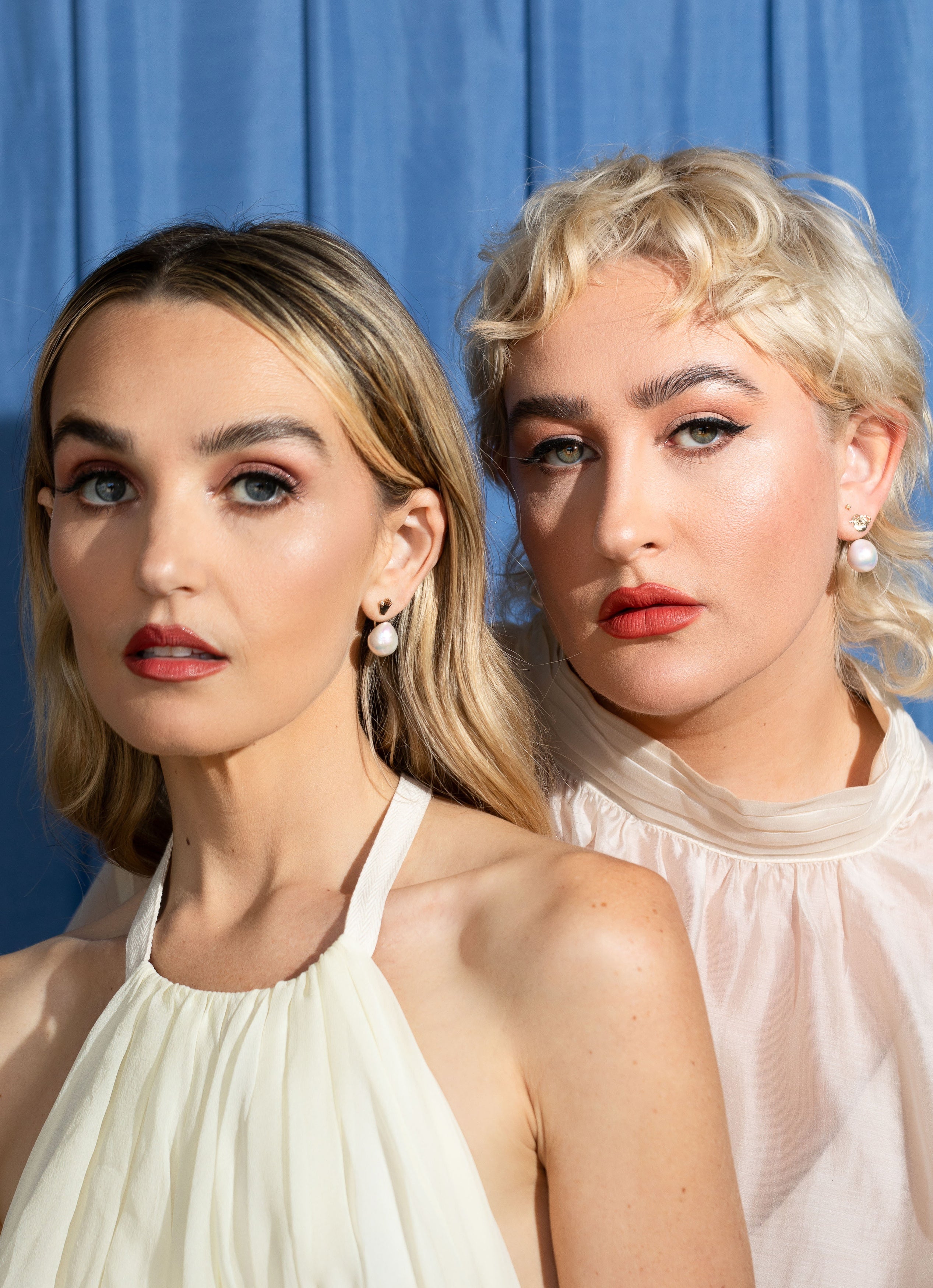 Diamond in Hand Studs with Pearl Earring Jacket