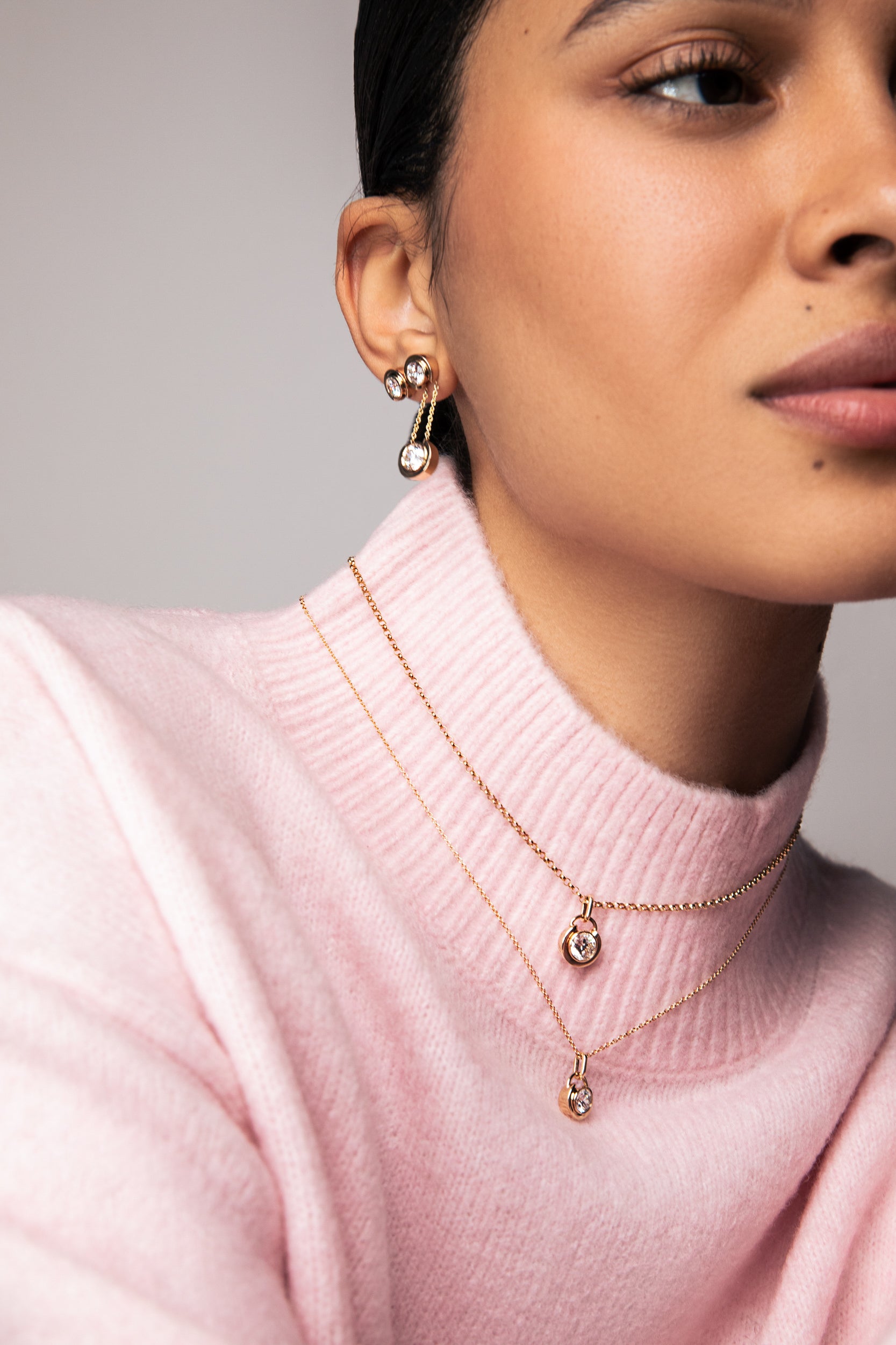 Medium Timekeeper Birthstone Pendant