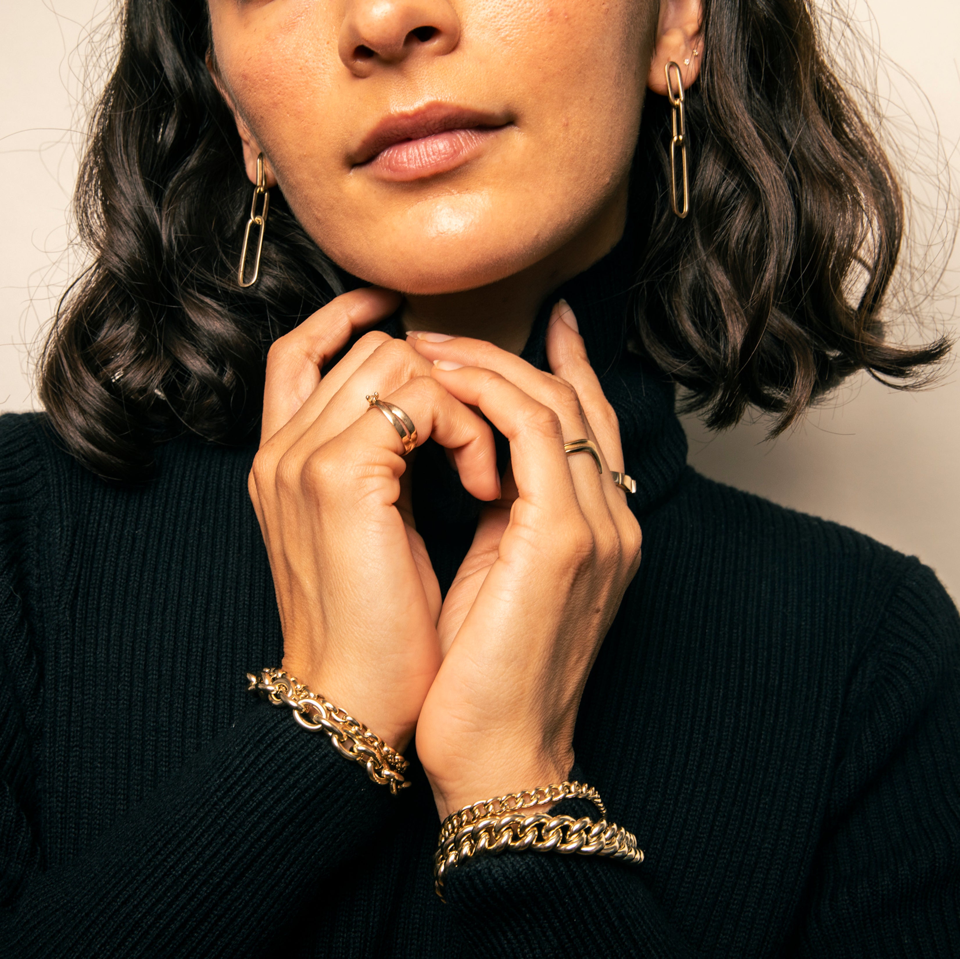 Paperclip Drop Earrings