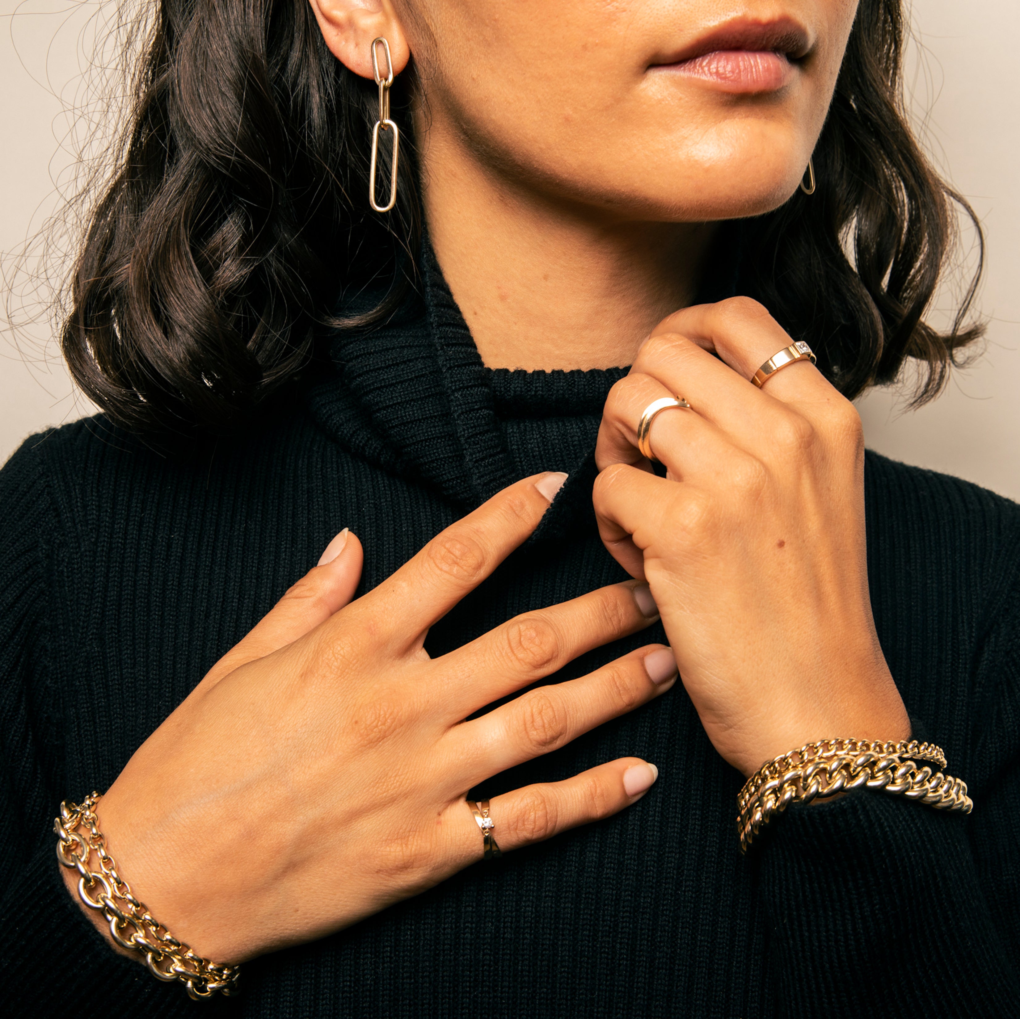 Paperclip Drop Earrings