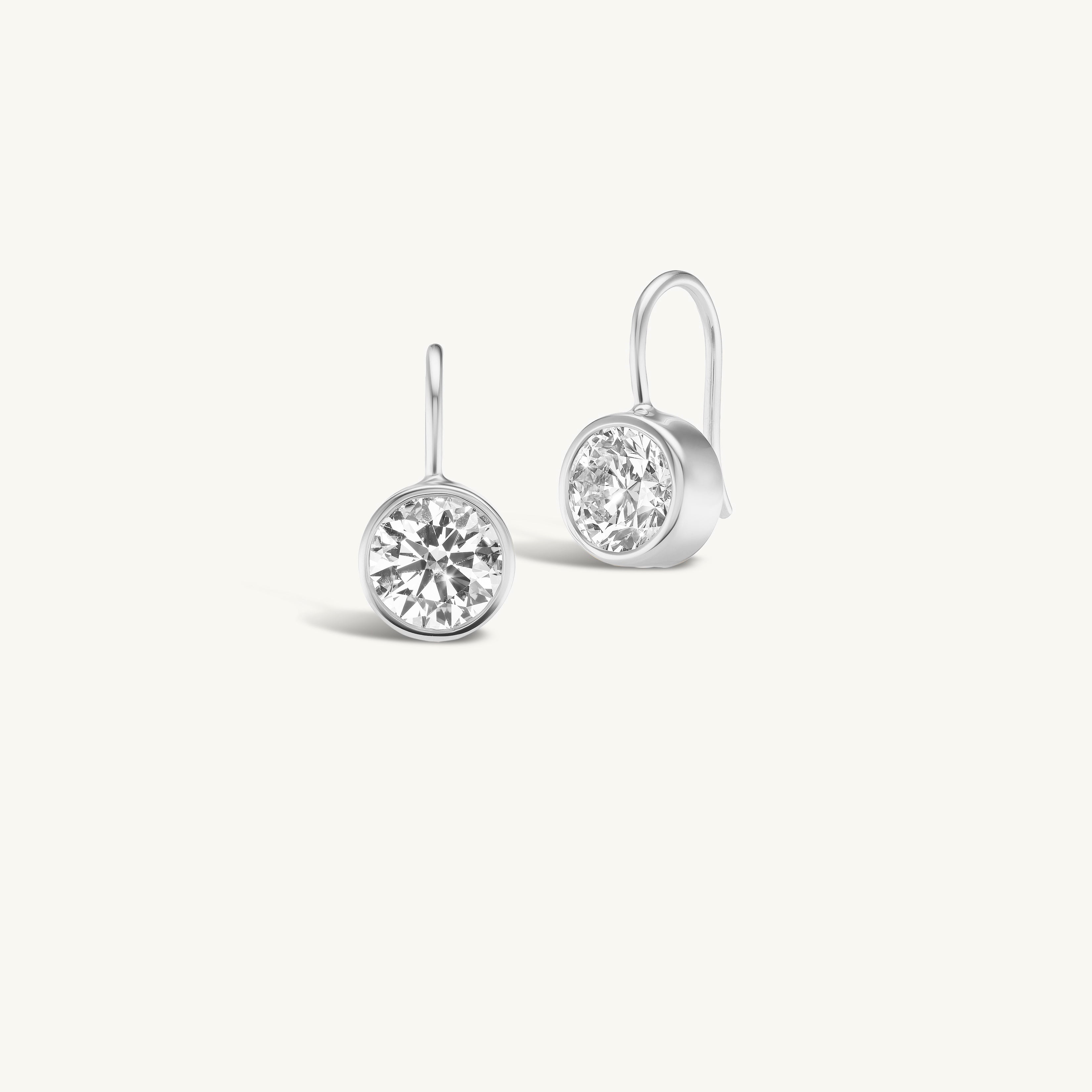 Round Drop Earrings