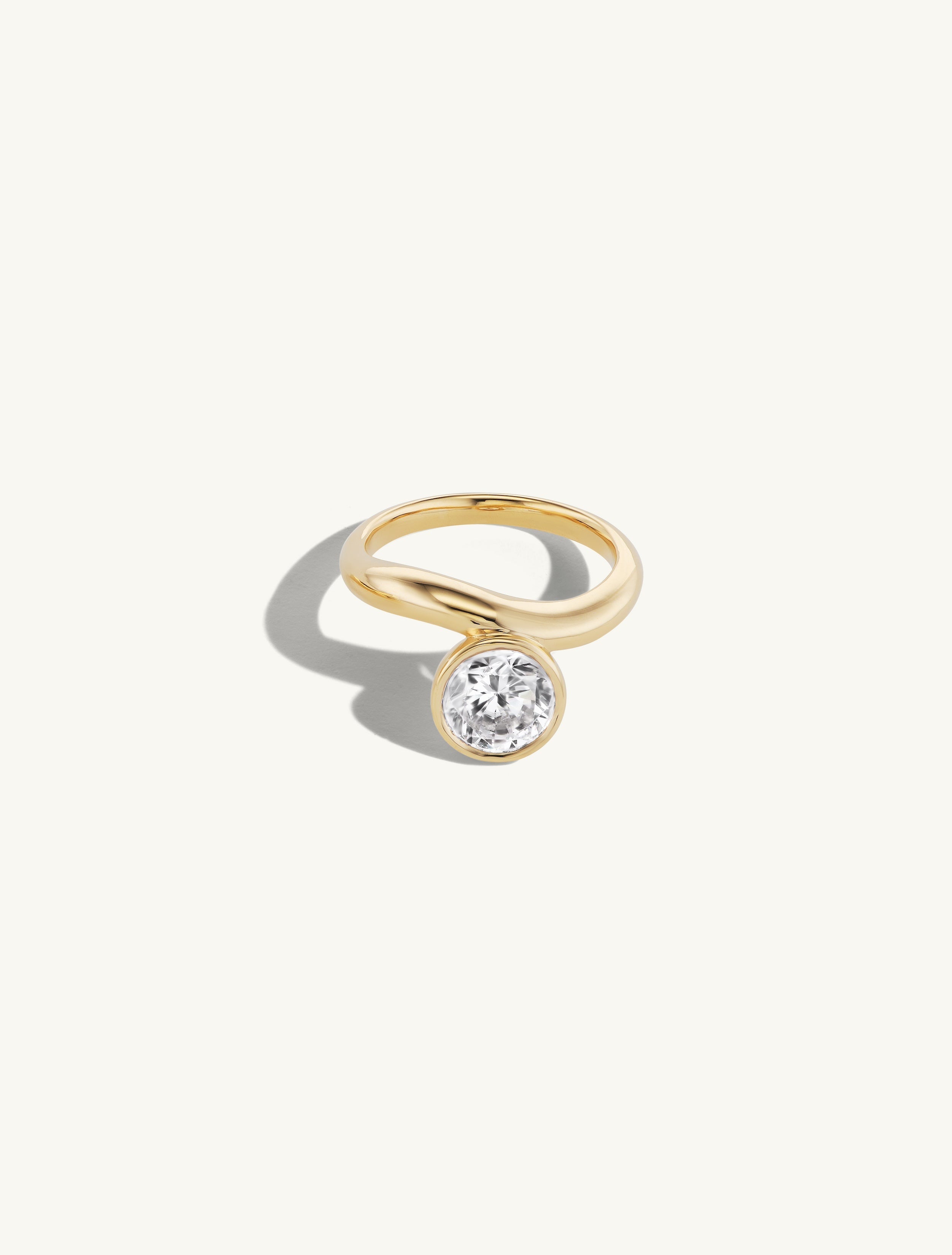 Solo Round Engagement Try-on Ring