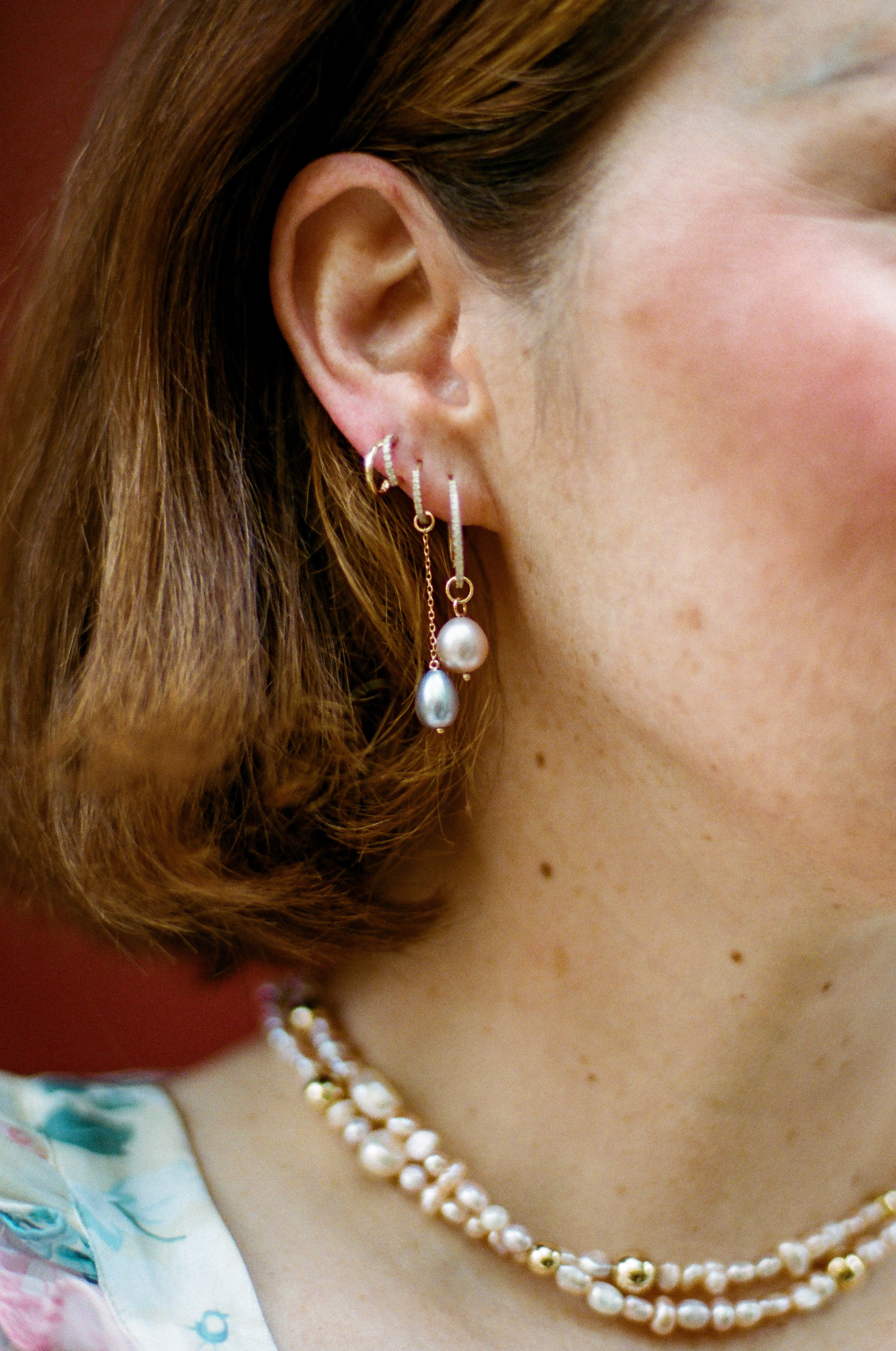 SRJ x KJH Hanging Pearl Charm