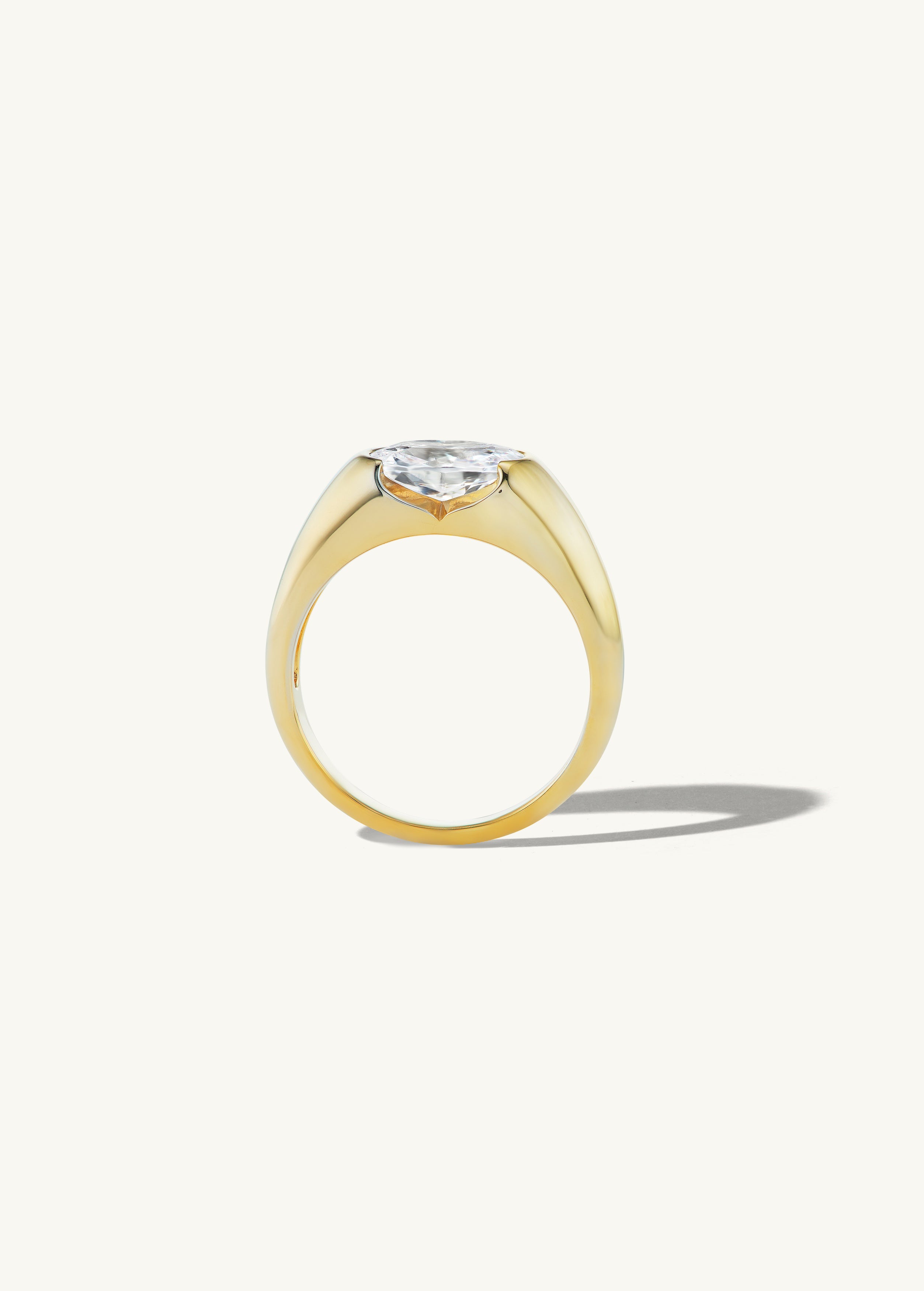 Oval Cut Signet Ring