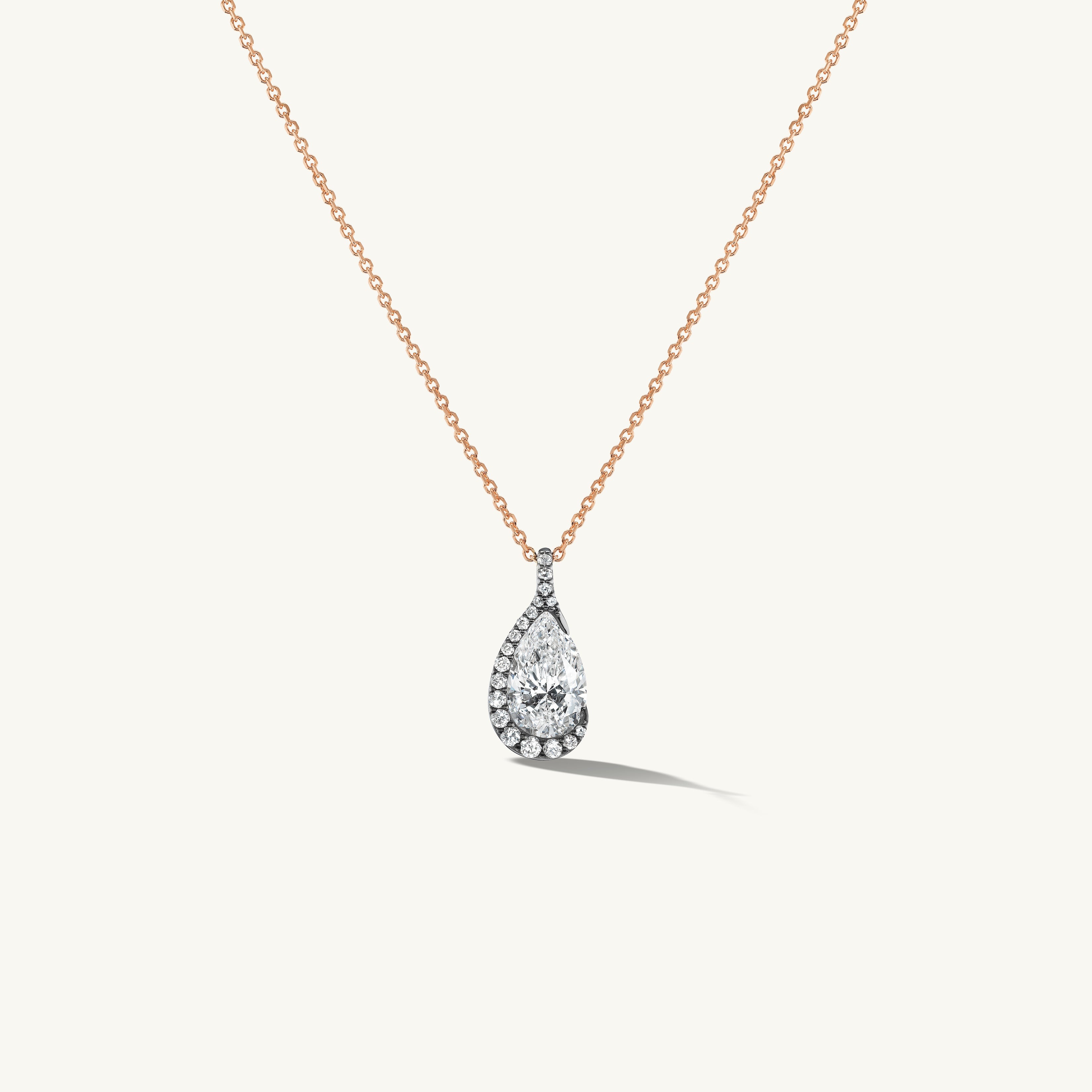 Patina Droplet Pendant Necklace