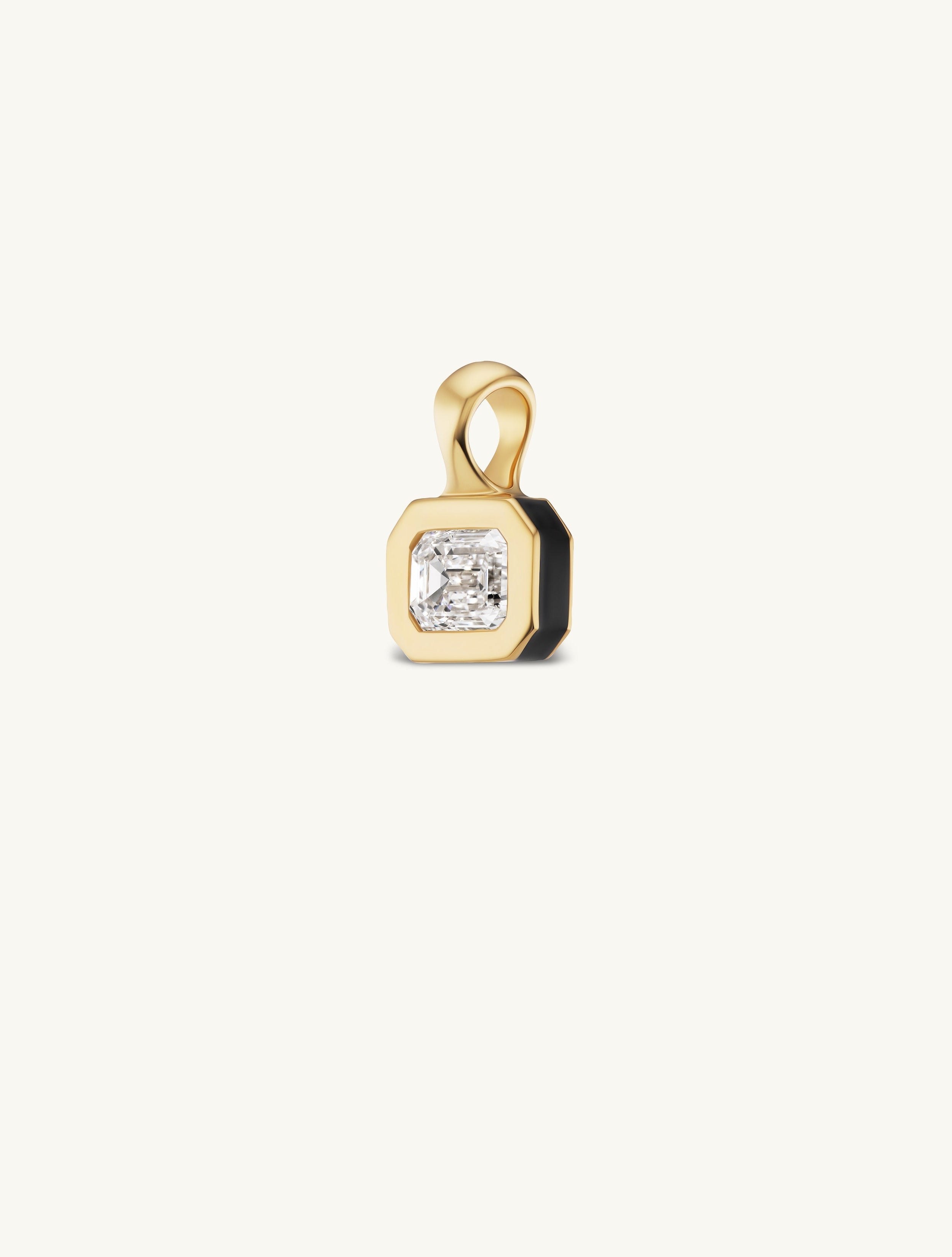SRJ x ZM Emerald Diamond and Enamel Pendant