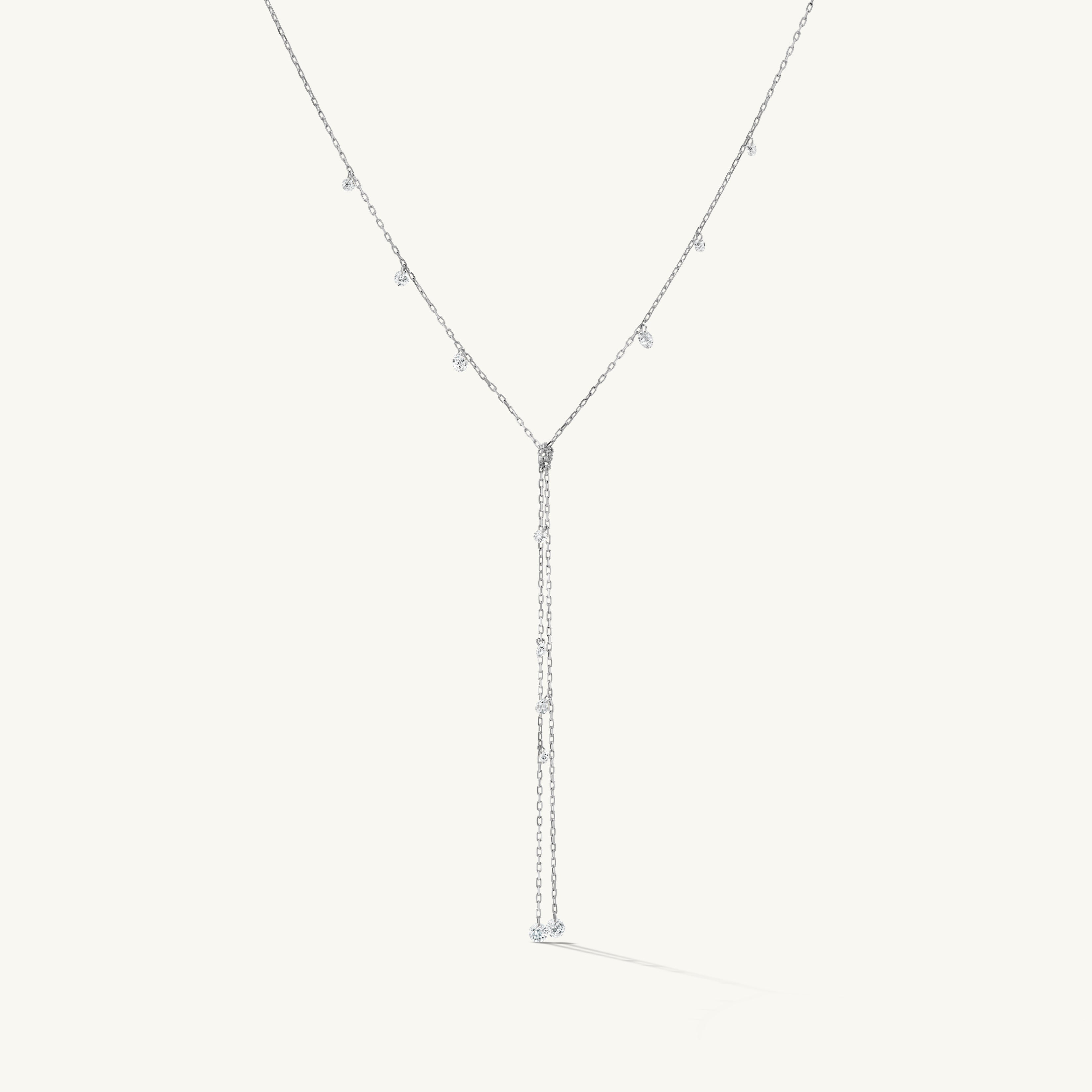 Pierced Diamond Dew Lariat