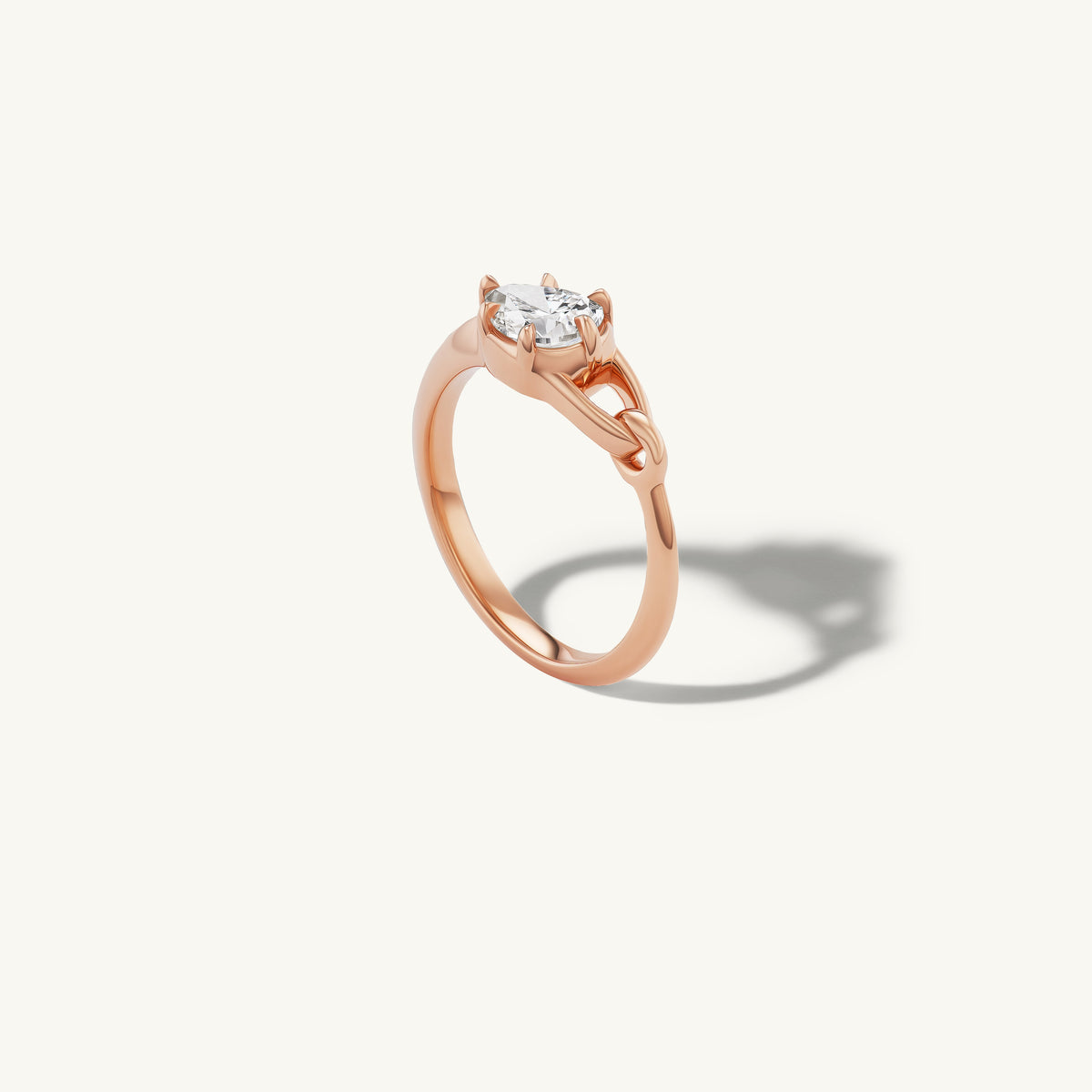 Georgian Pear Wrapping Pinky Ring