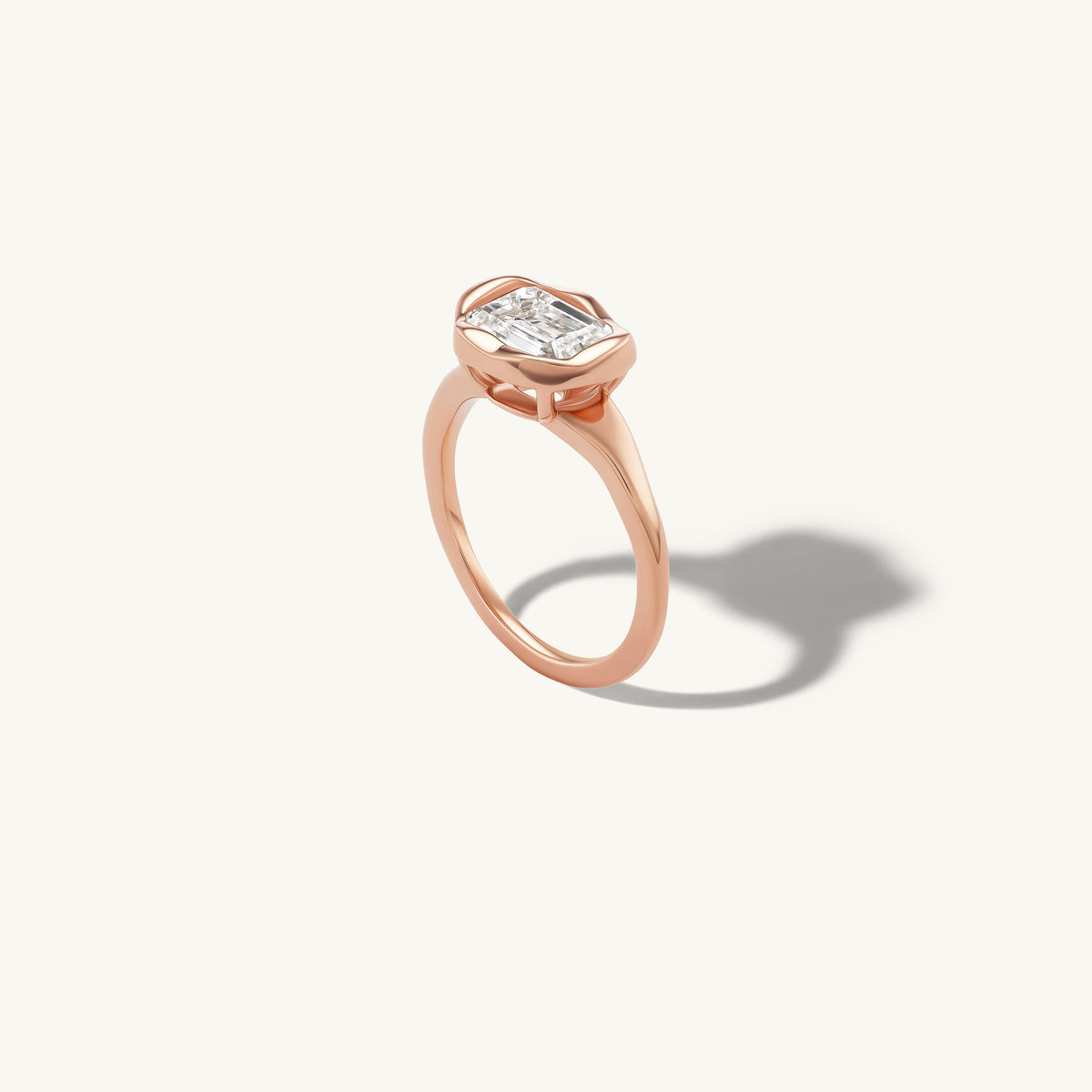 Organic Emerald Pinky Ring