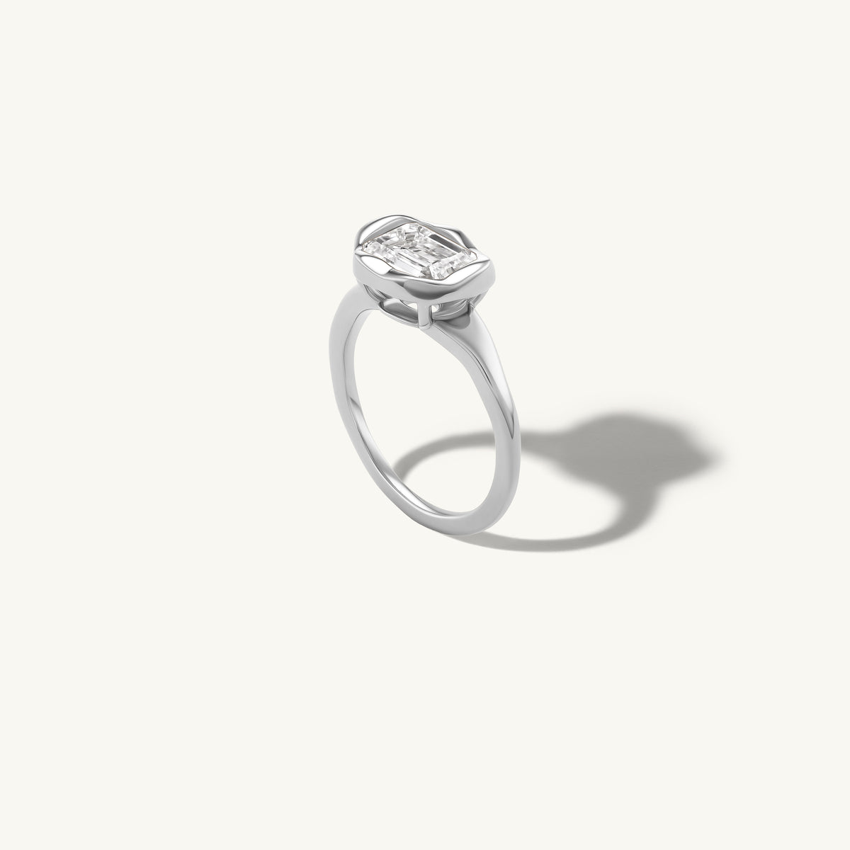 Organic Emerald Pinky Ring