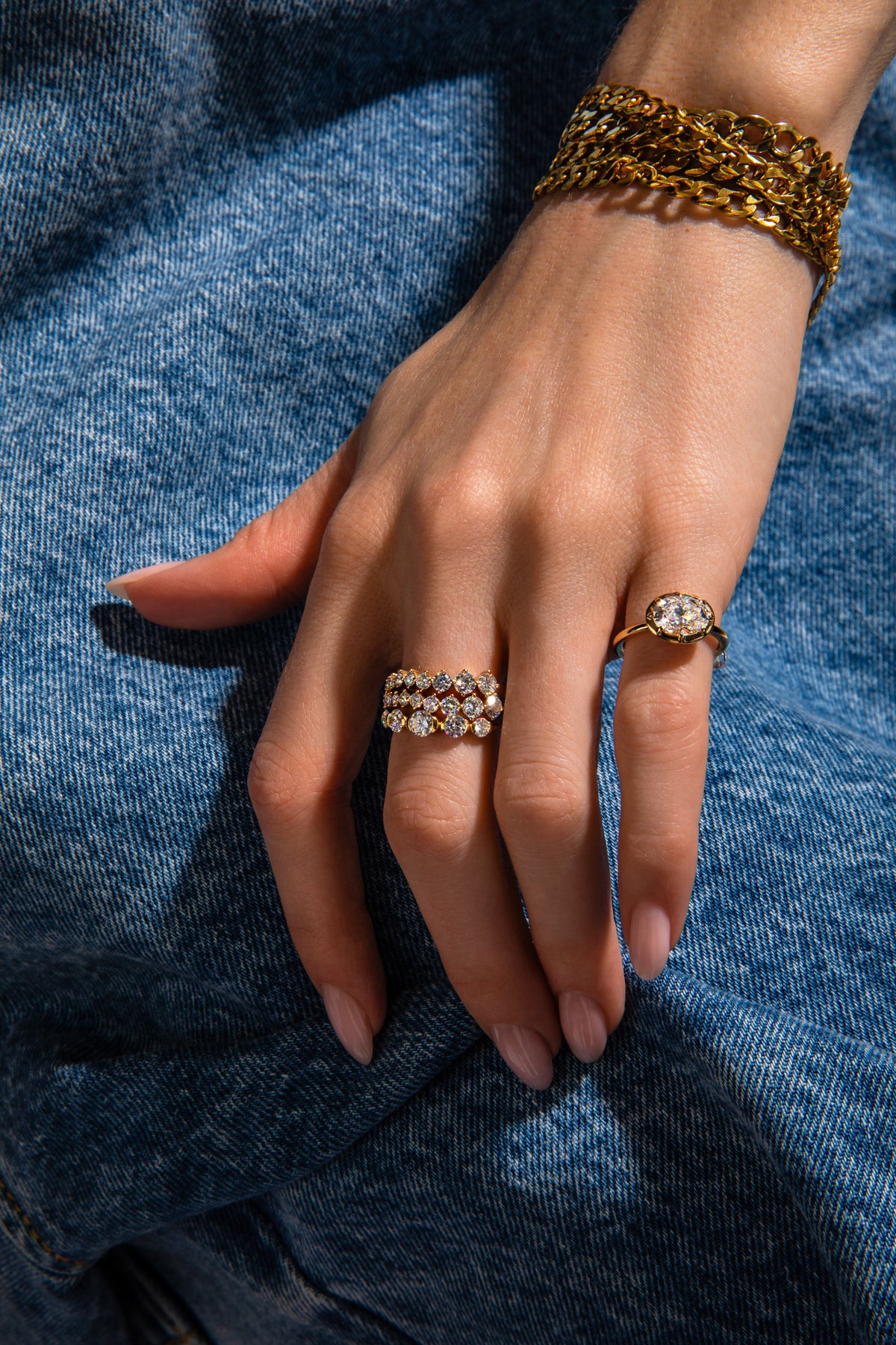 Georgian Oval Pinky Ring