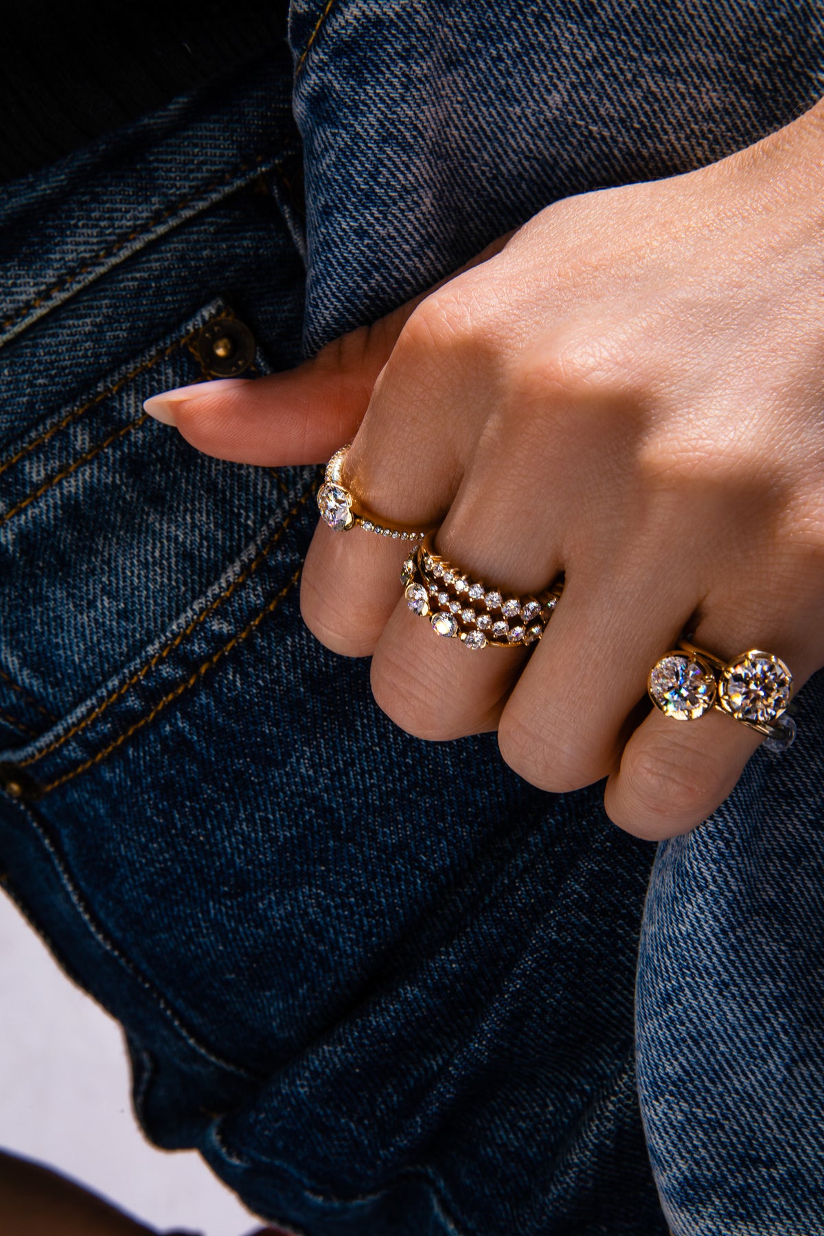 Georgian Oval Pinky Ring