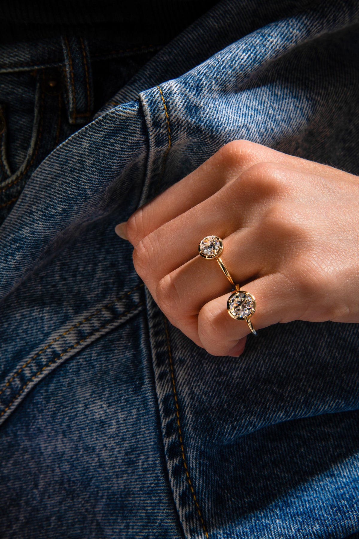 Georgian Round Pinky Ring