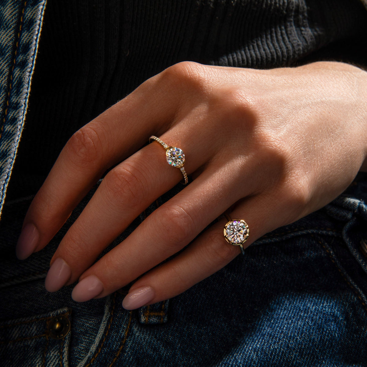 Georgian Round Pinky Ring