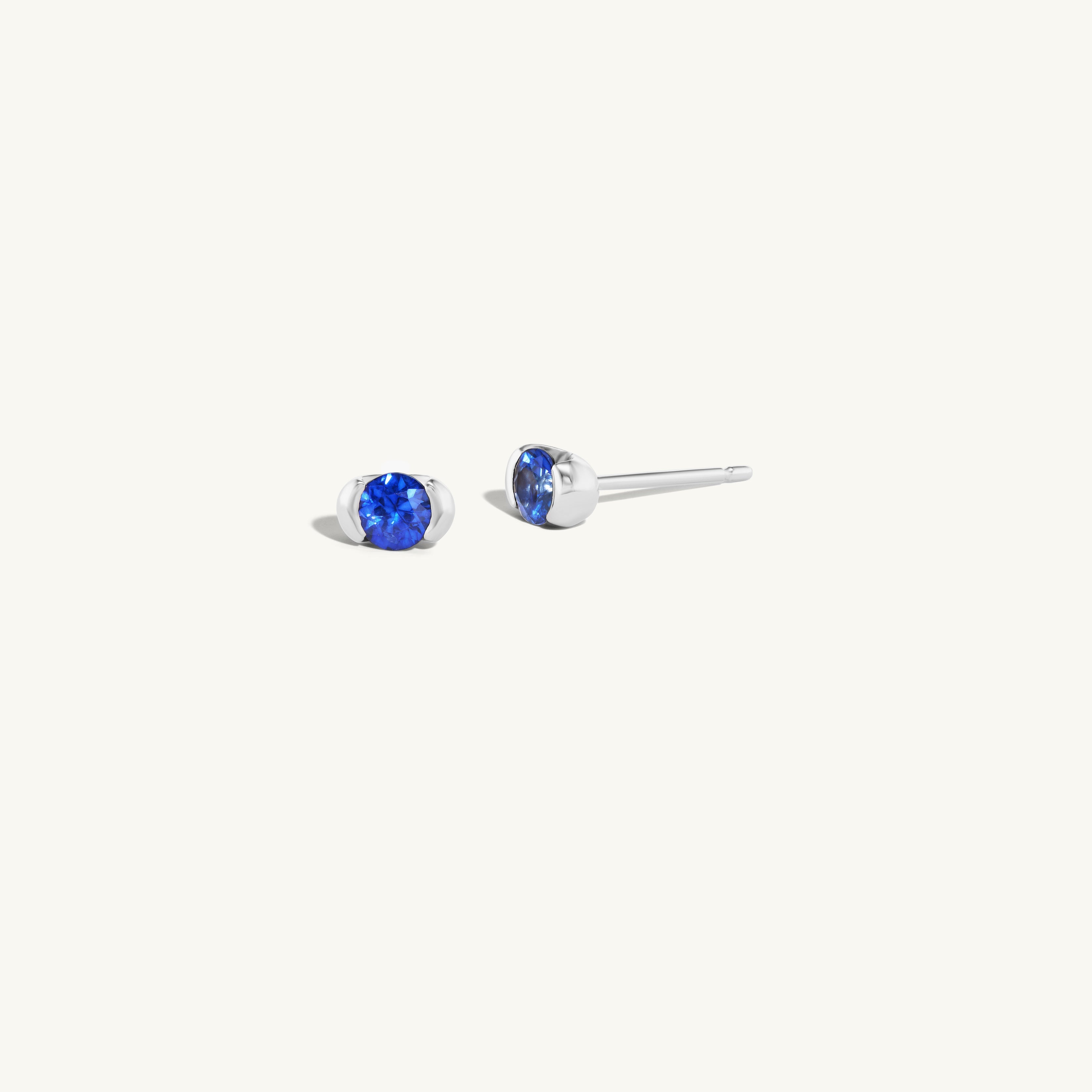 Blue Sapphire Sunrise Stud