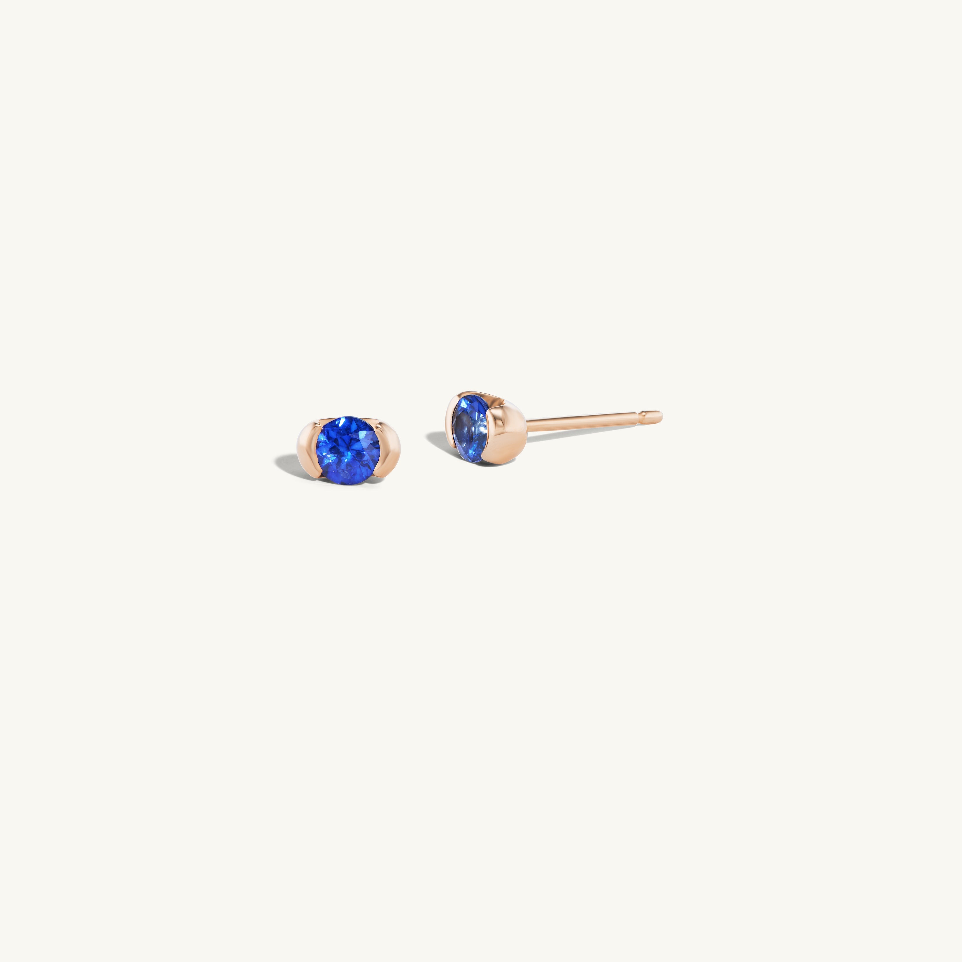 Blue Sapphire Sunrise Stud